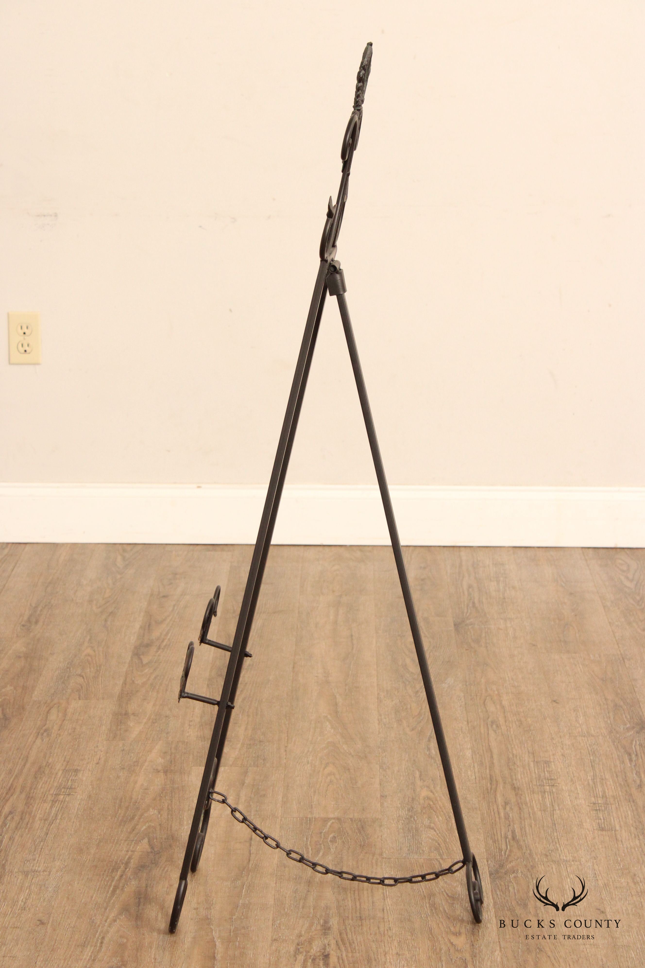 Art Nouveau Style Metal Easel