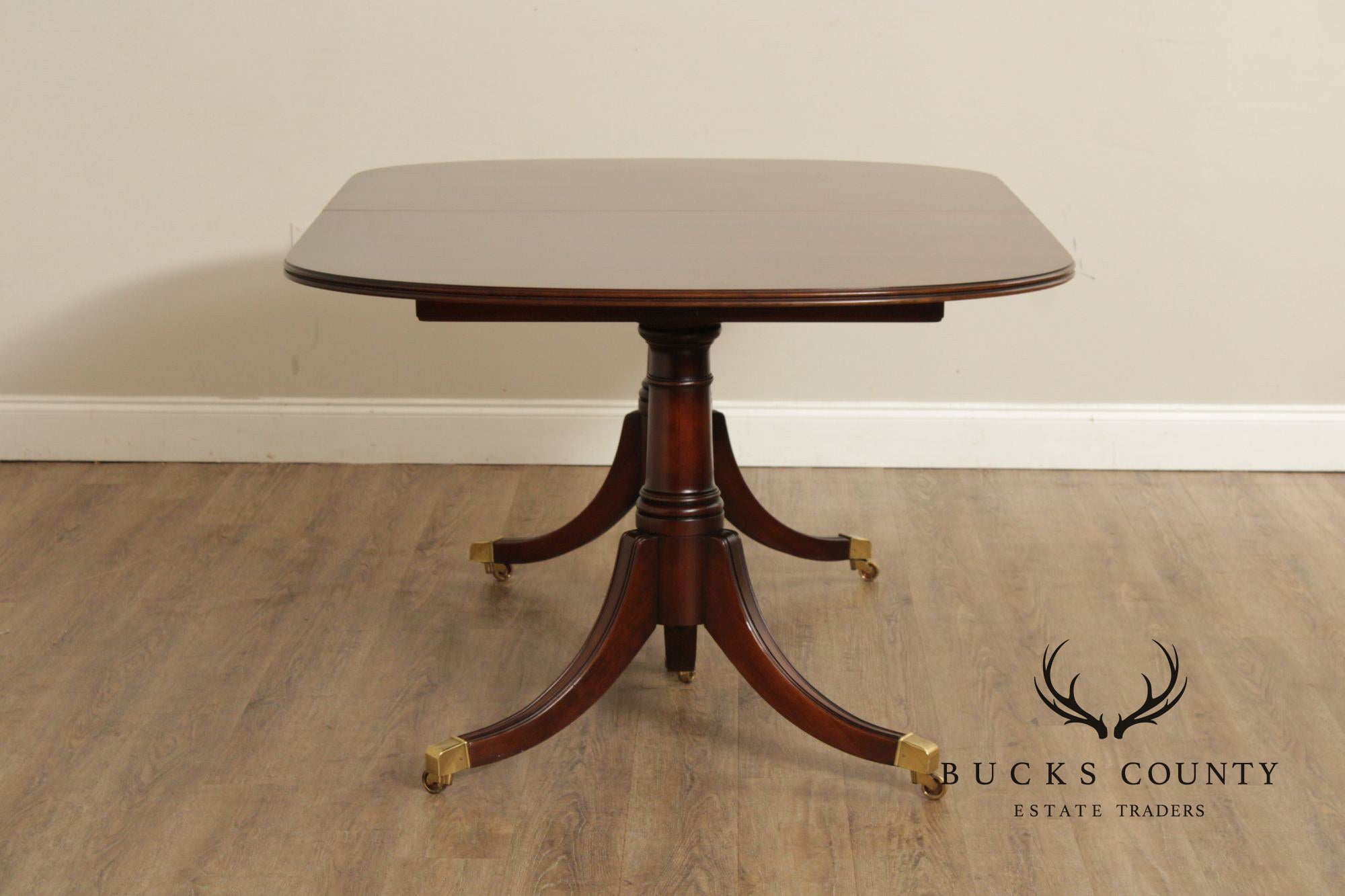 Statton Old Towne Cherry Double Pedestal Expandable Dining Table