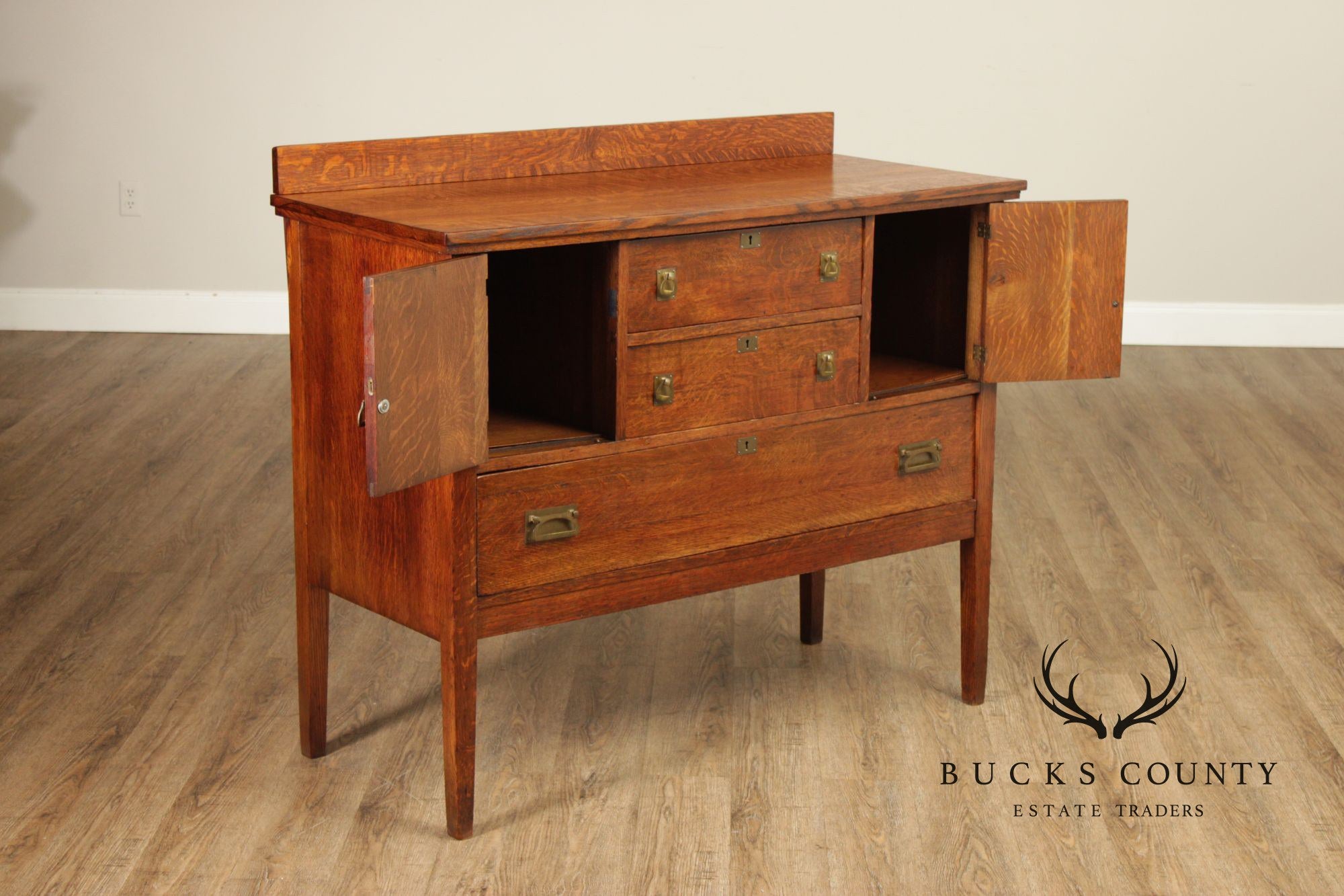 Leavens Furniture Antique Mission Oak Sideboard