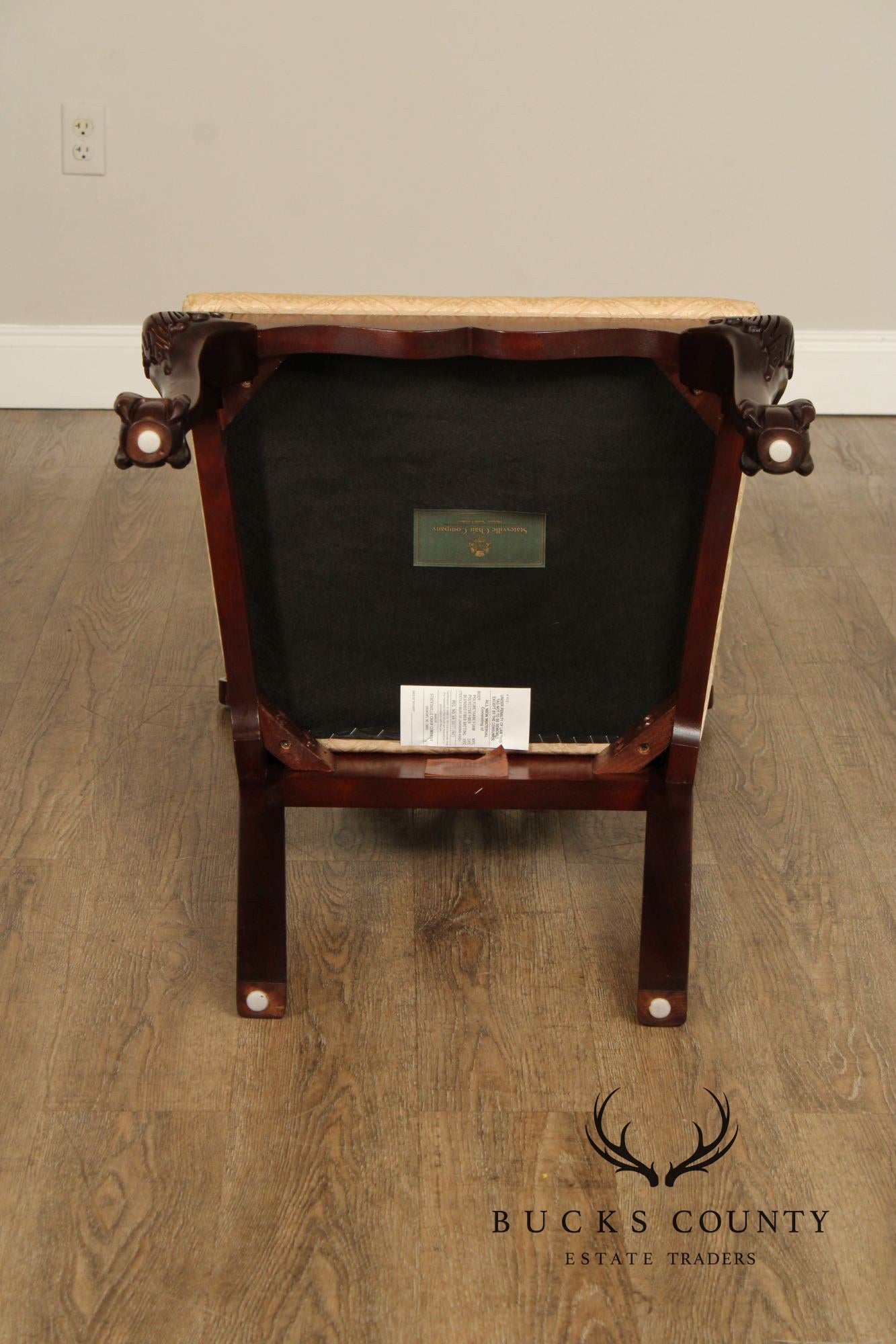 Statesville Chair Co. Chippendale Style Set of Four Solid Mahogany Dining Chairs