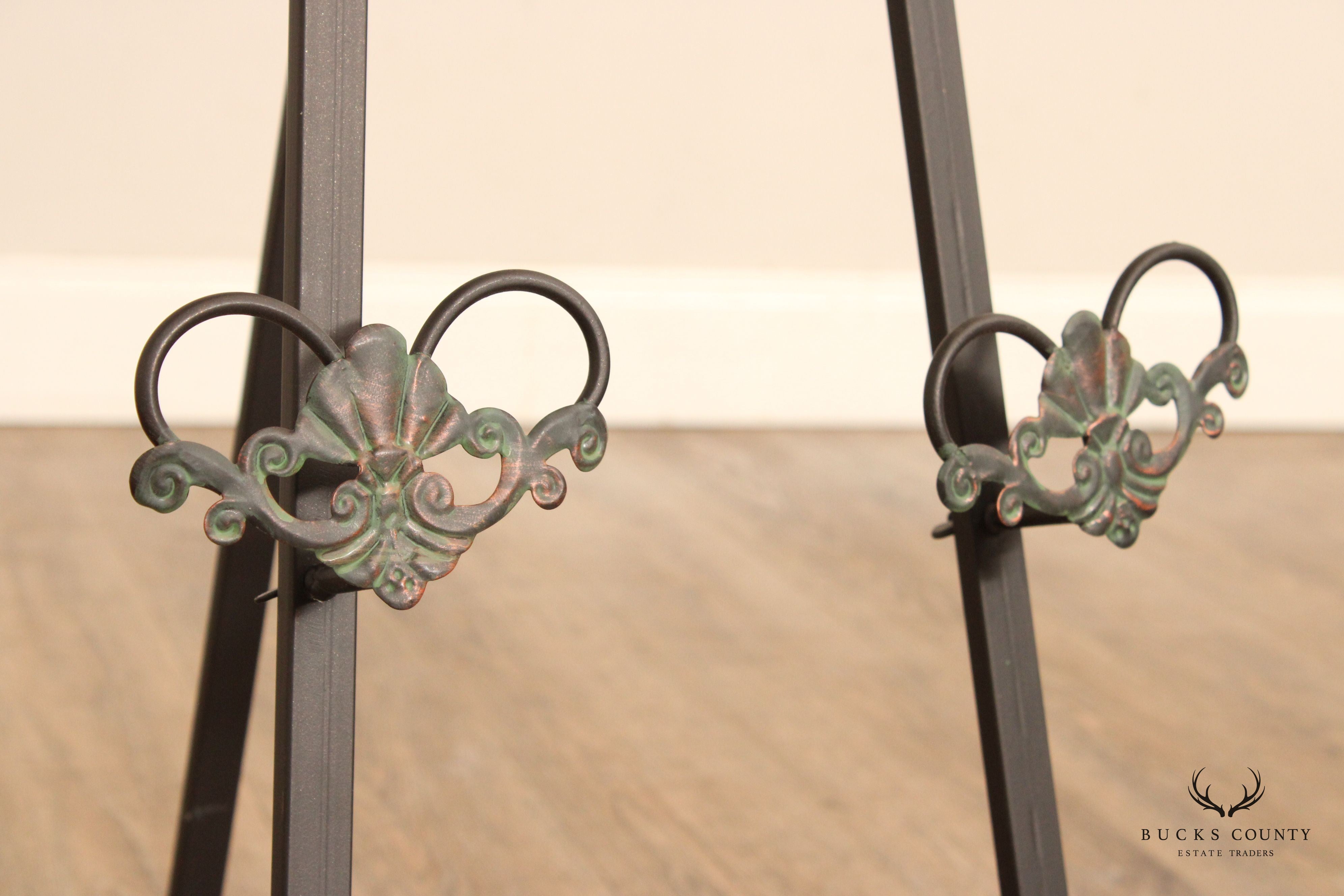 Art Nouveau Style Metal Easel