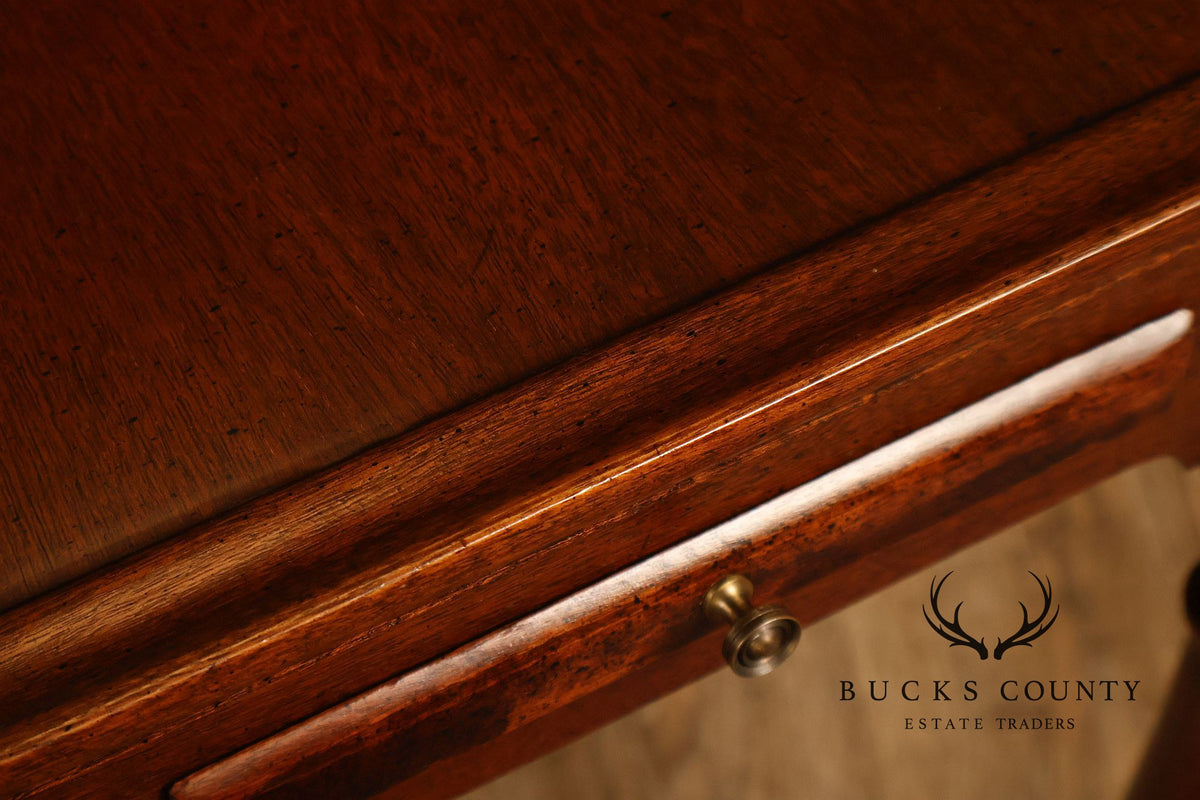Queen Anne Style Mahogany Tea Side Table