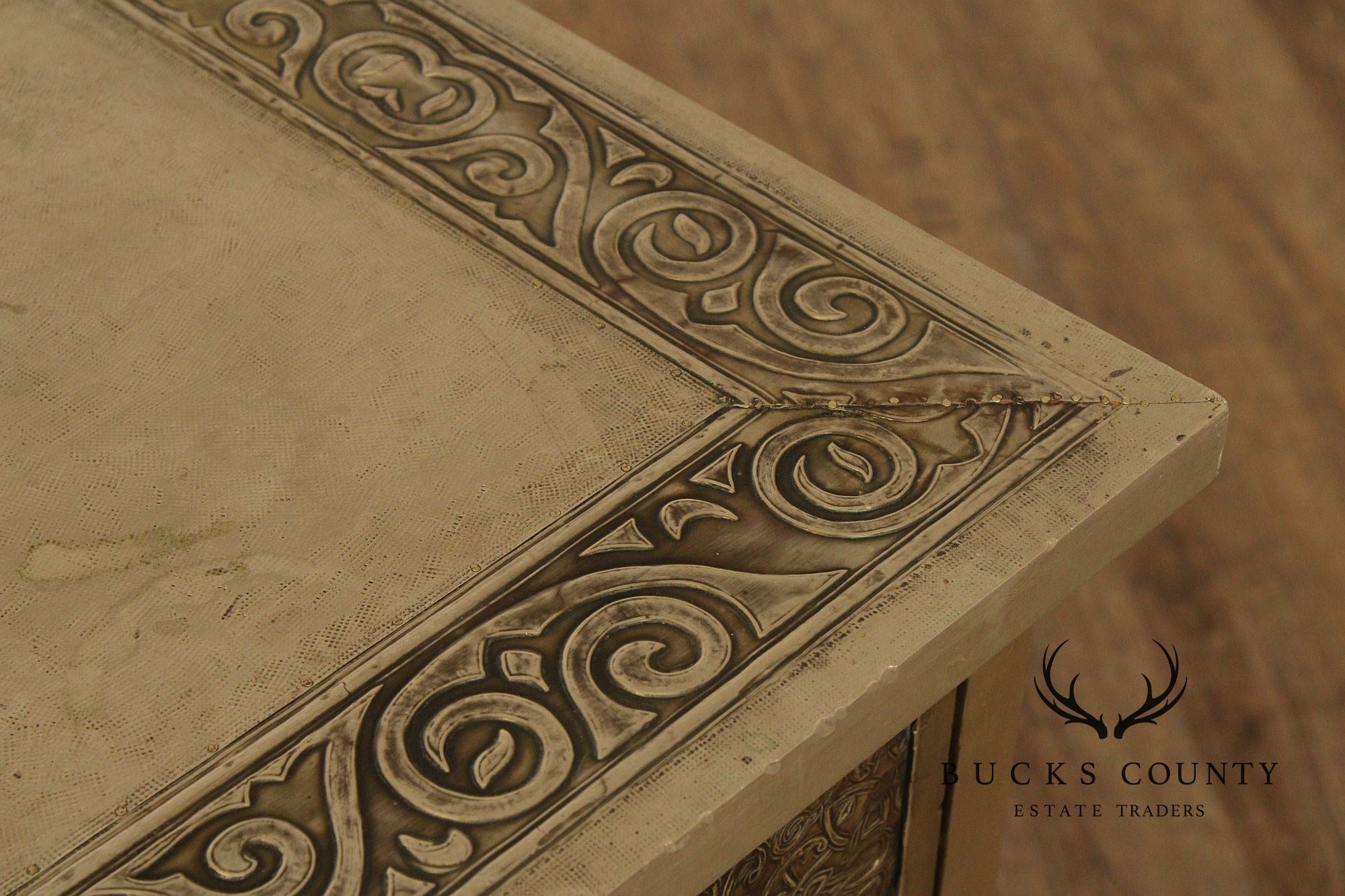 Vintage Embossed Metal Chest of Drawers