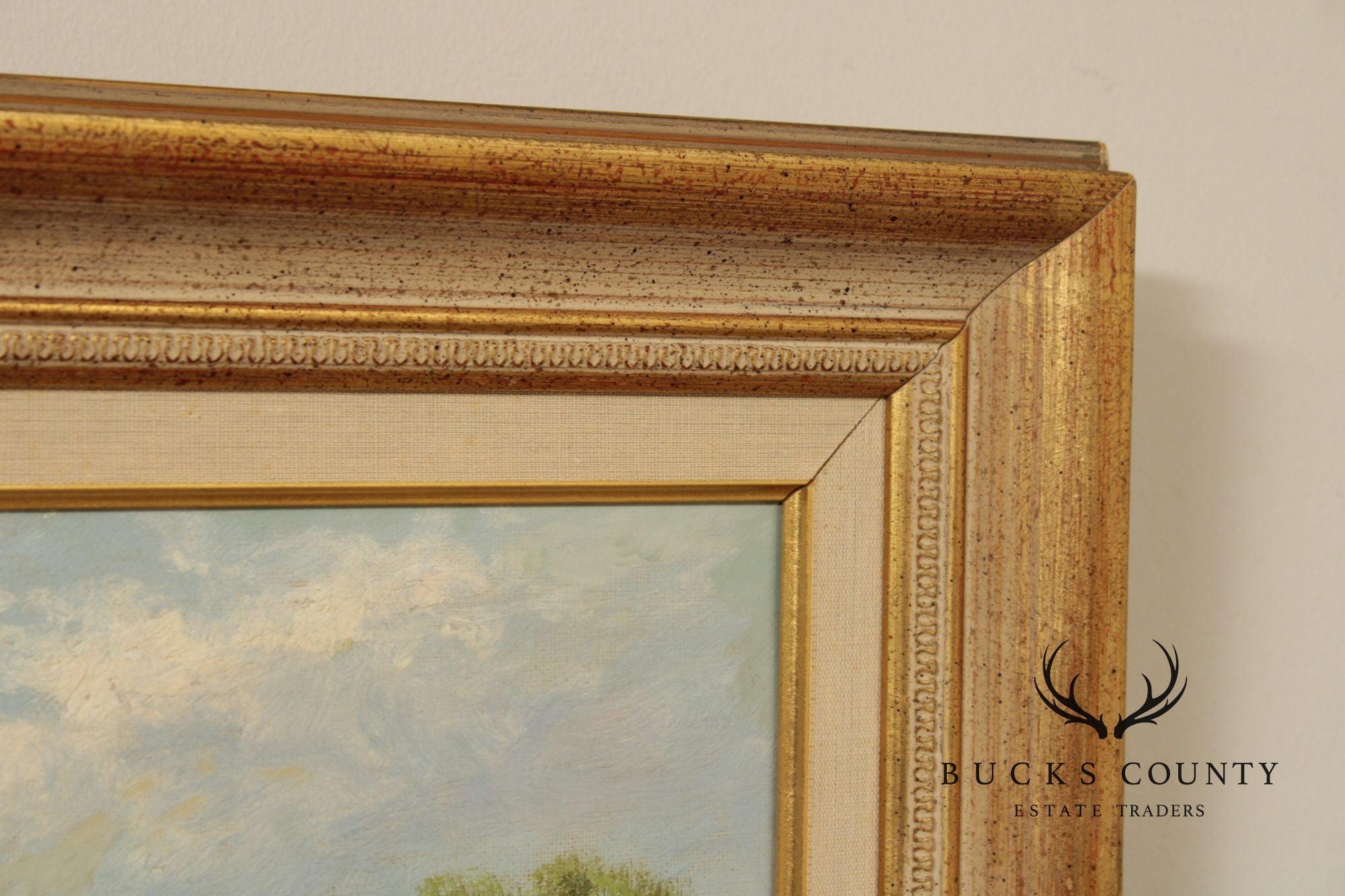 Kate E. Foster Oil Painting, 'Hayfield'