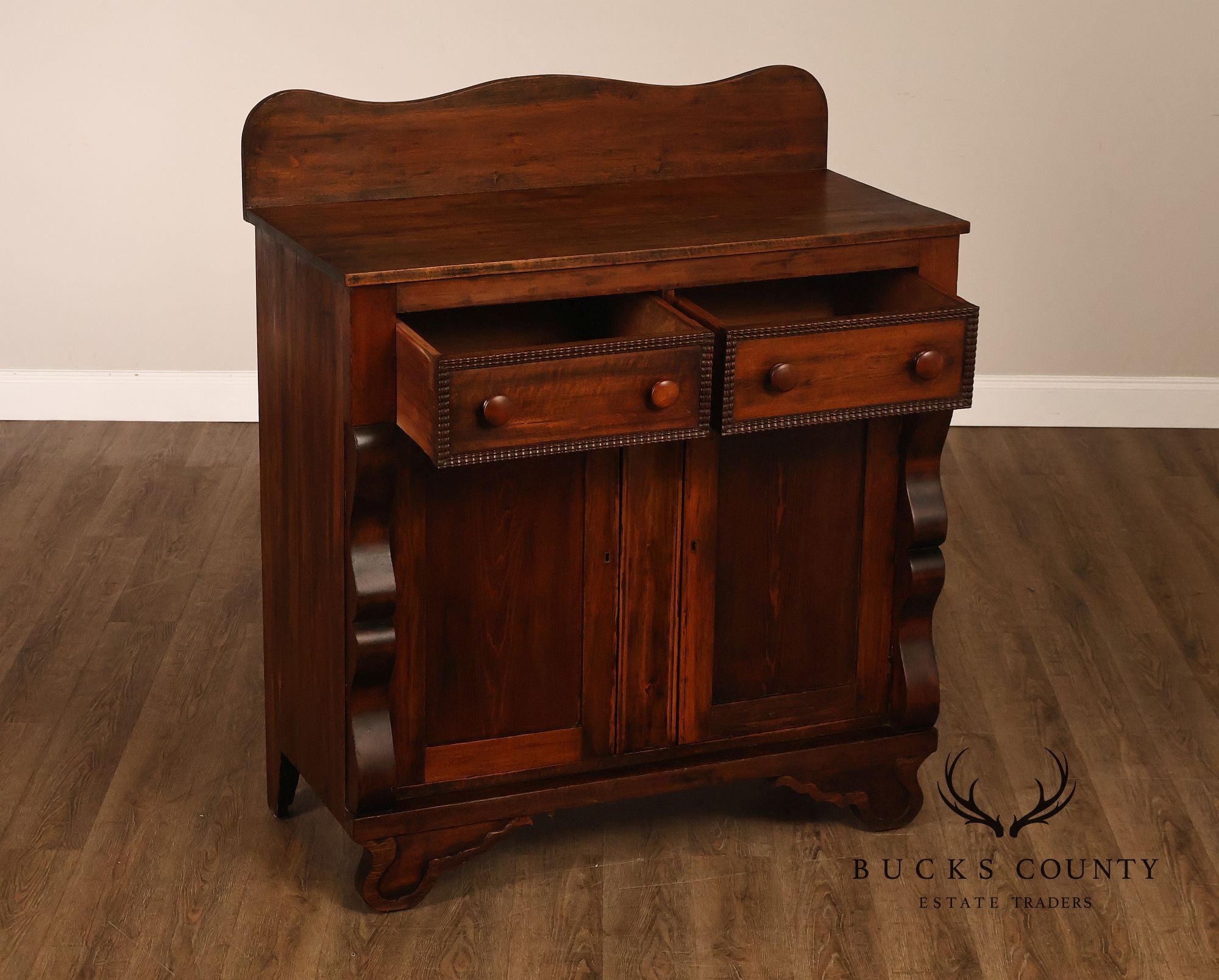Antique American Empire Softwood Jelly Cupboard