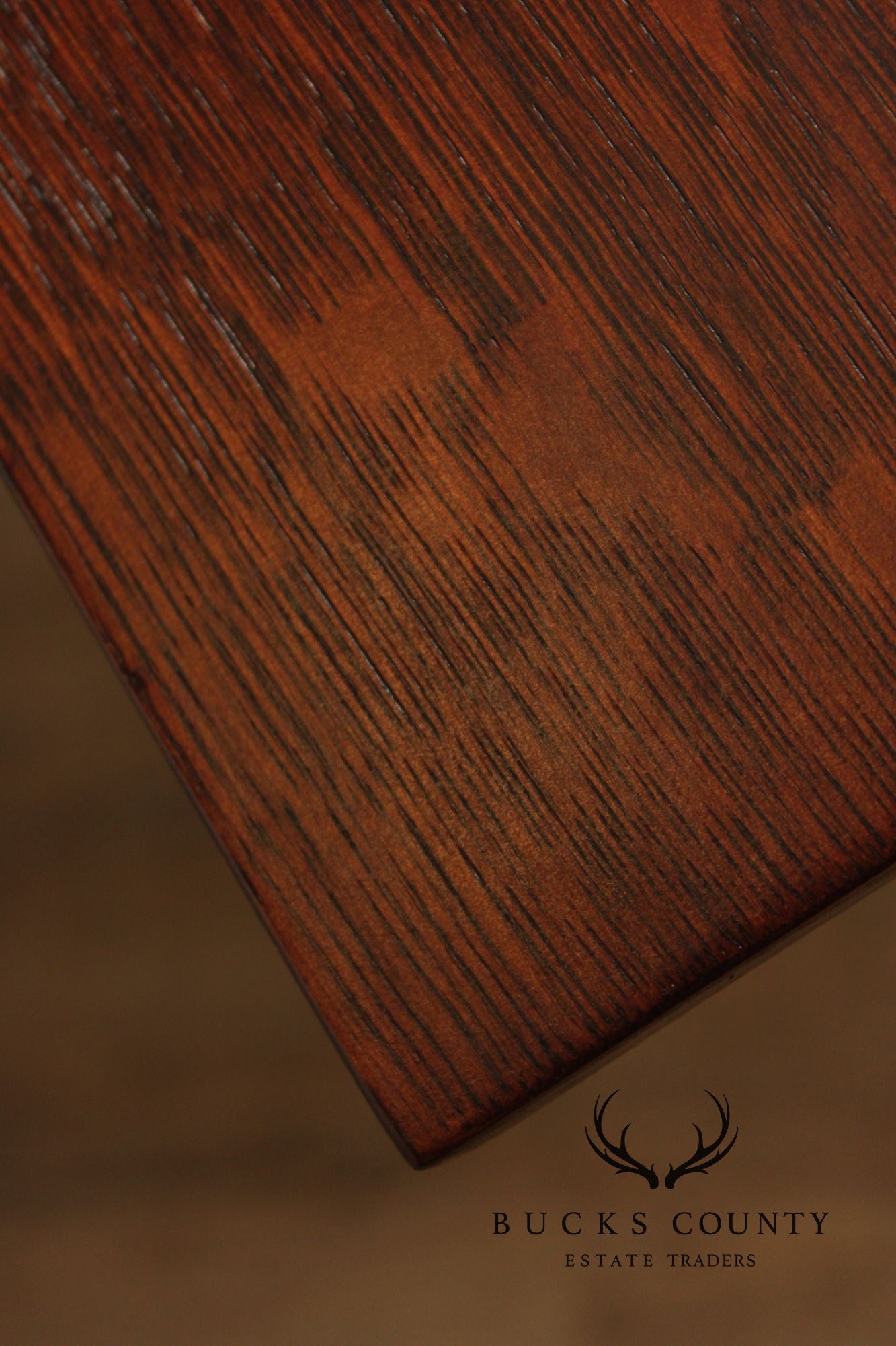 Antique Victorian Oak Partner's Executive Writing Desk