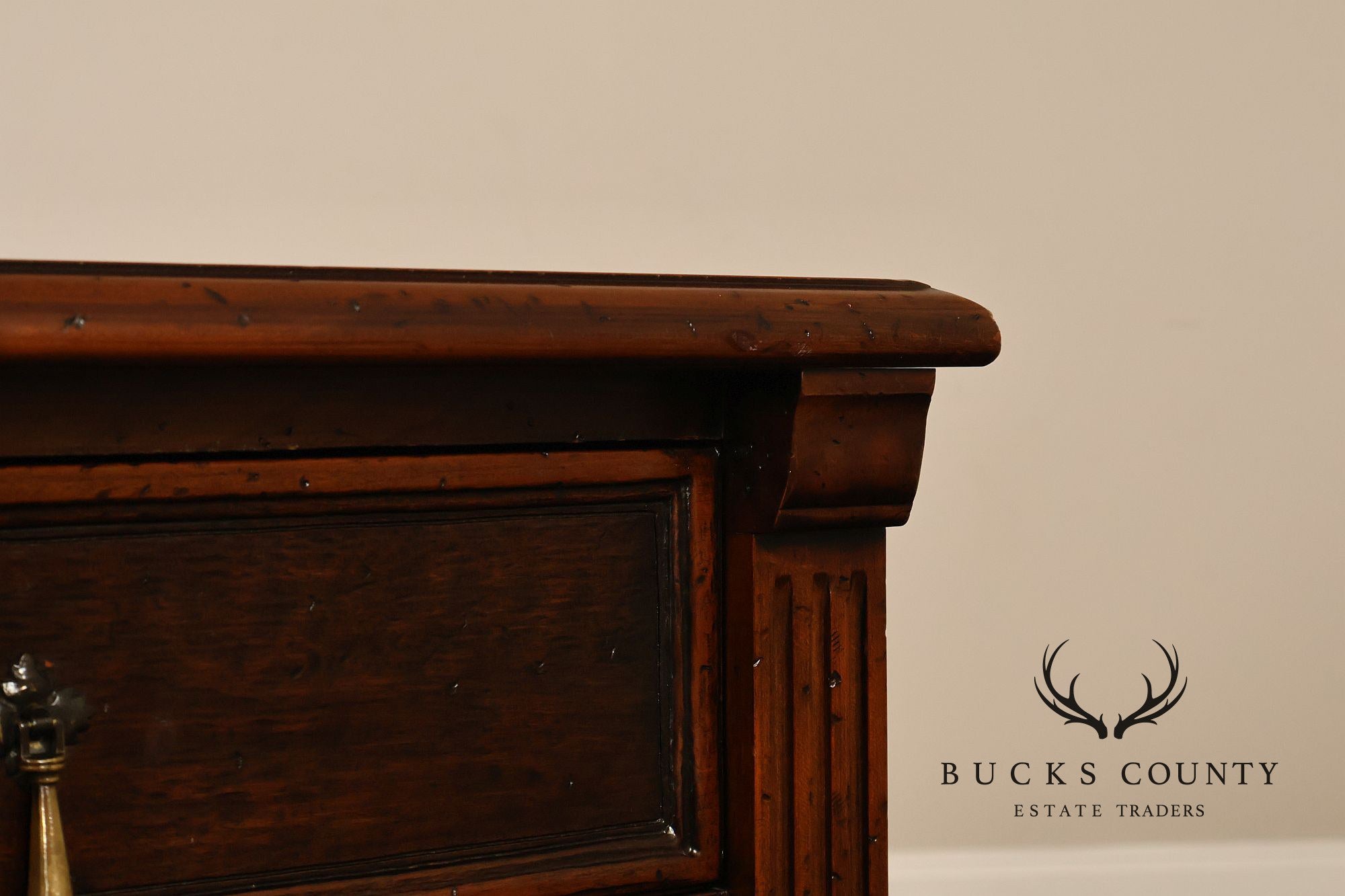 John Widdicomb Spanish Revival Style Carved Triple Dresser
