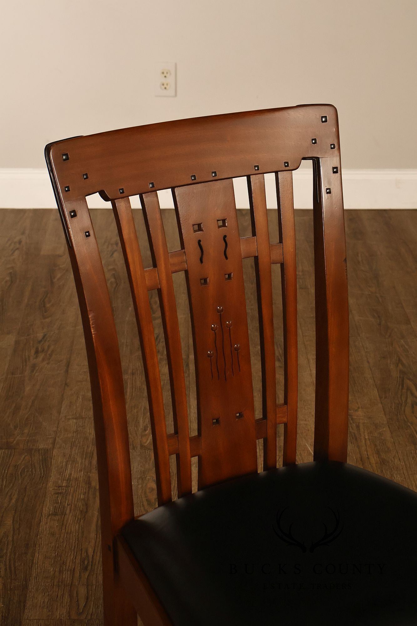 Stickley Pasadena Bungalow Blacker House Set Of Six Mahogany Dining Chairs