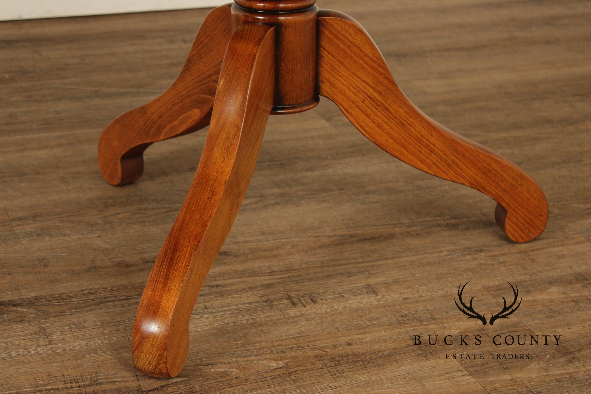 Grange France Round 33" Cherry Pedestal Side Table