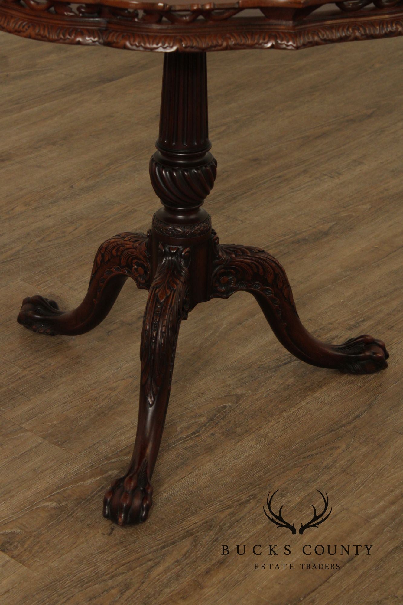 Schmieg and Kotzian Georgian Style Mahogany Pie Crust Table