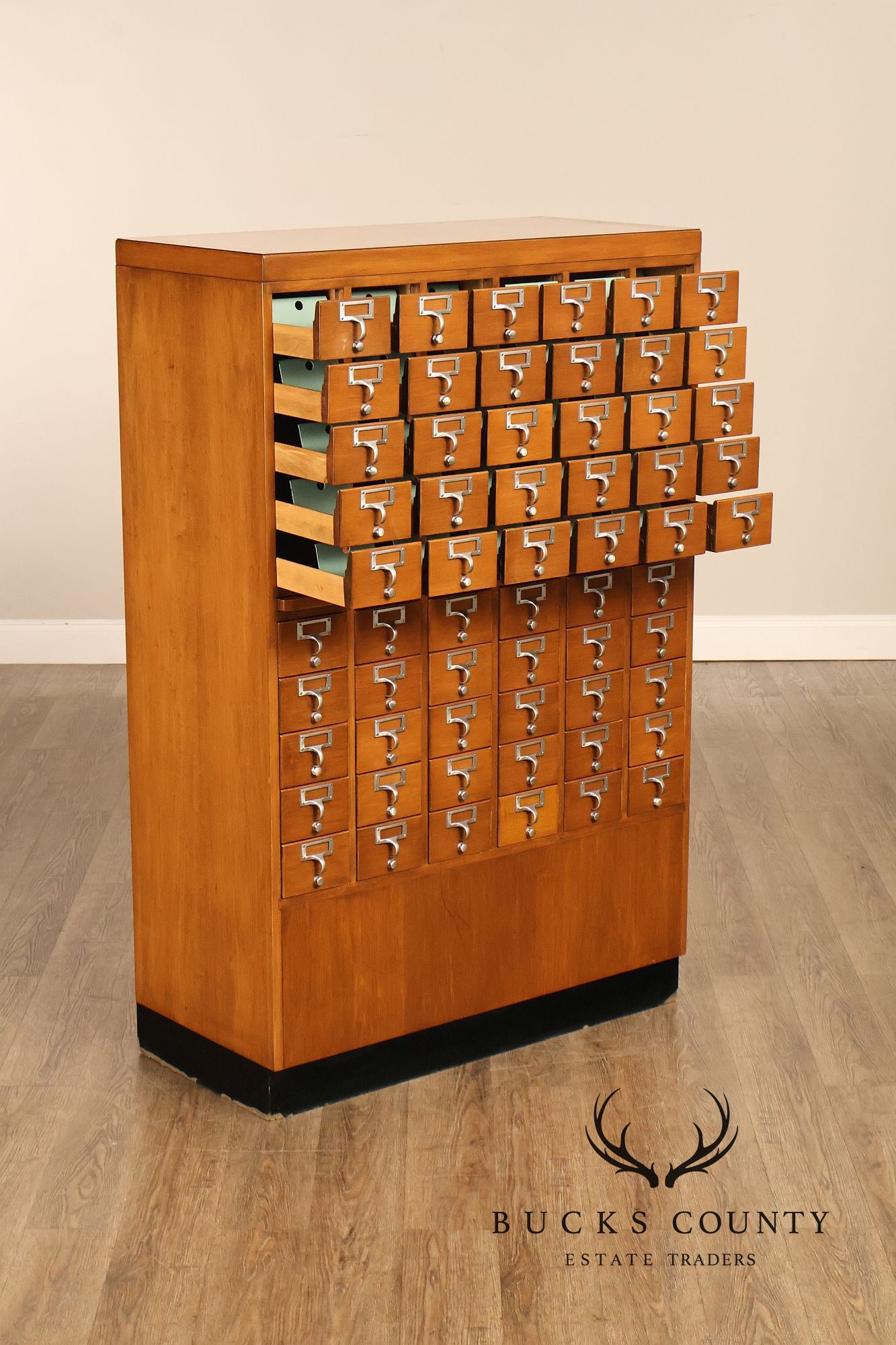 Mid Century 60-Drawer Library Card Catalog