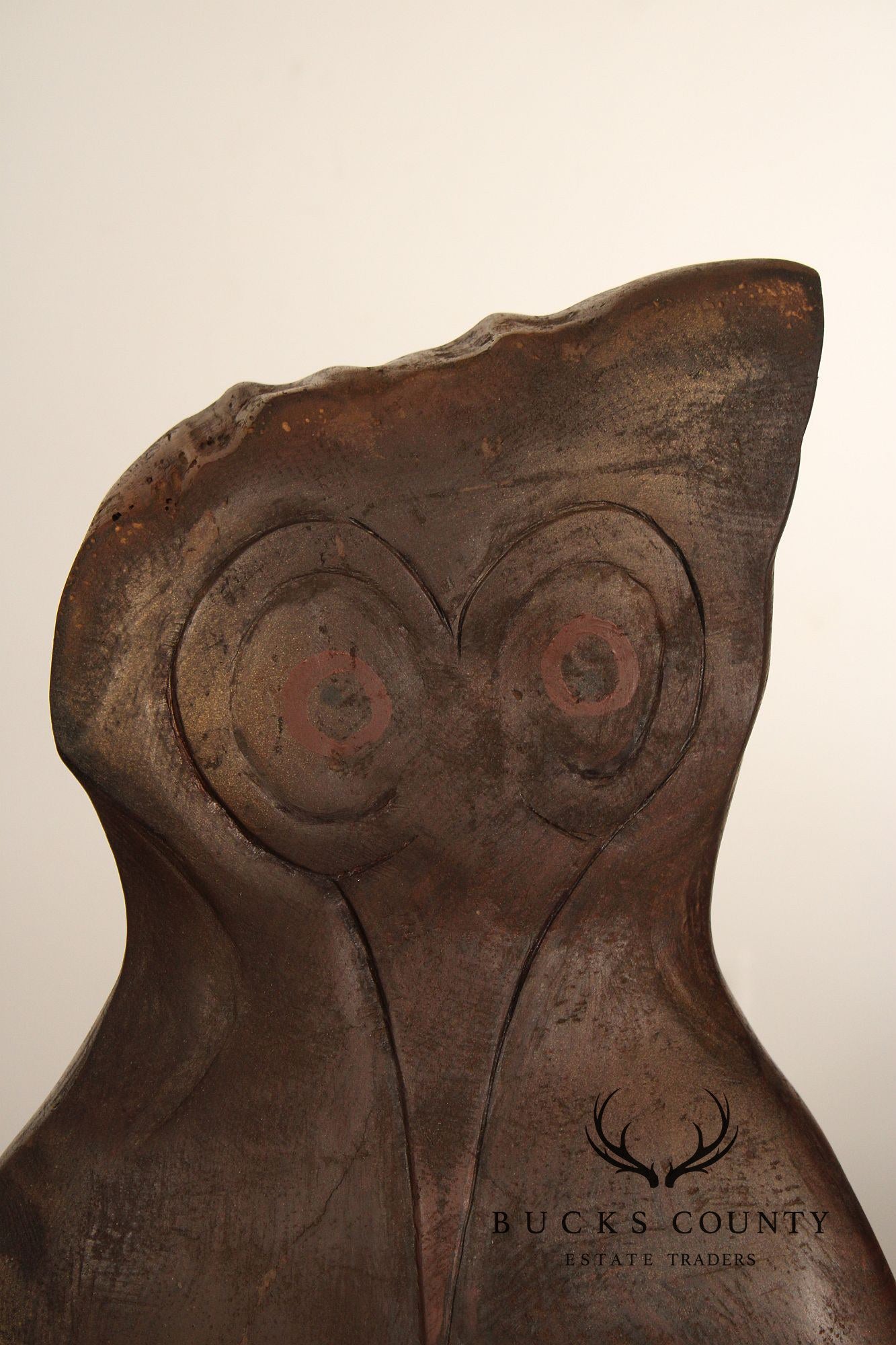 Raymond Rocklin Carved and Painted Wood Abstract Sculpture