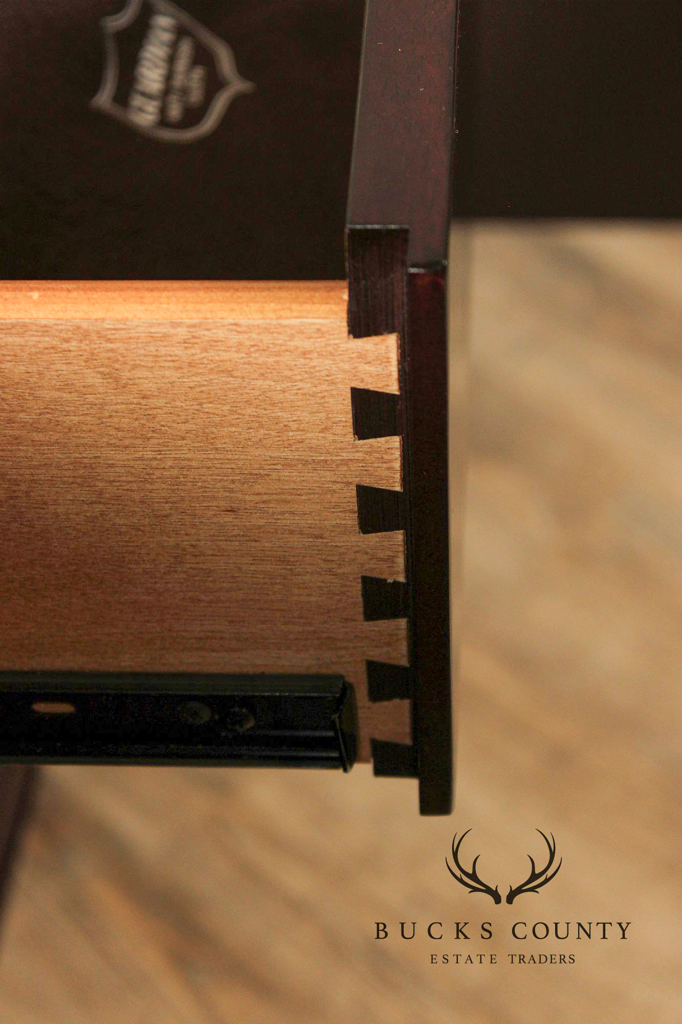 Thomasville Modern Art Deco Style Granite Top Buffet Sideboard