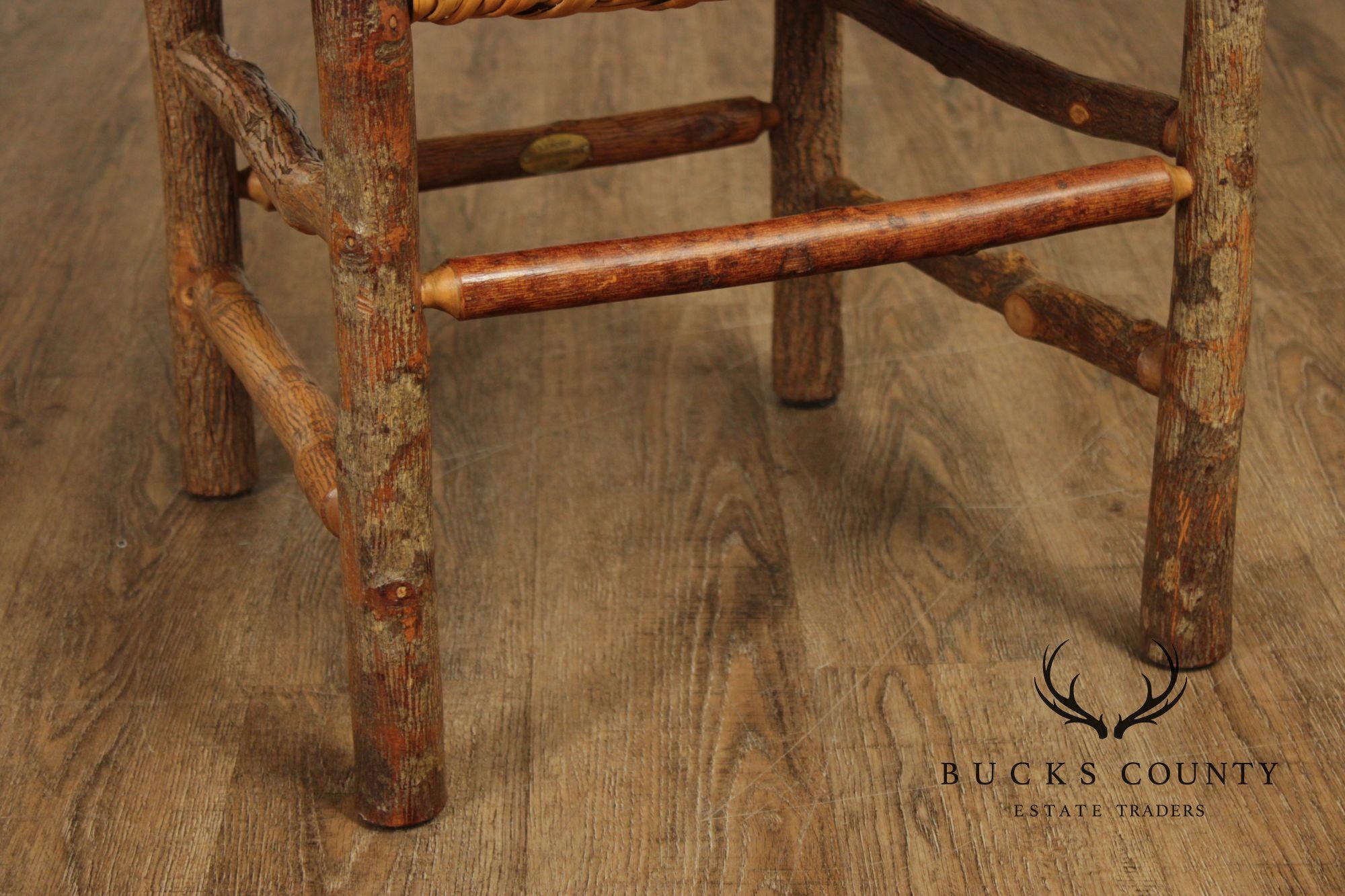 Old Hickory Set of Four 'Wagon Wheel' Dining Chairs