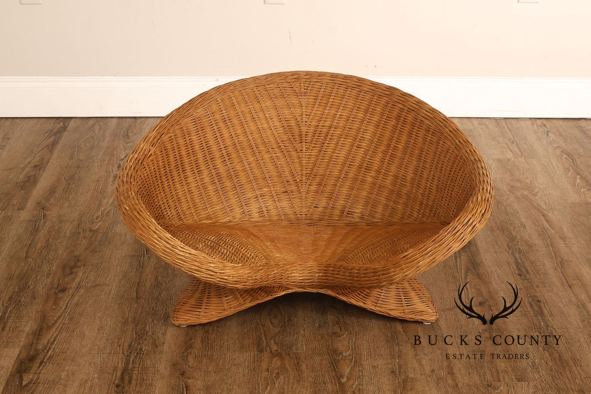 Boho Style Wicker Lotus Chair