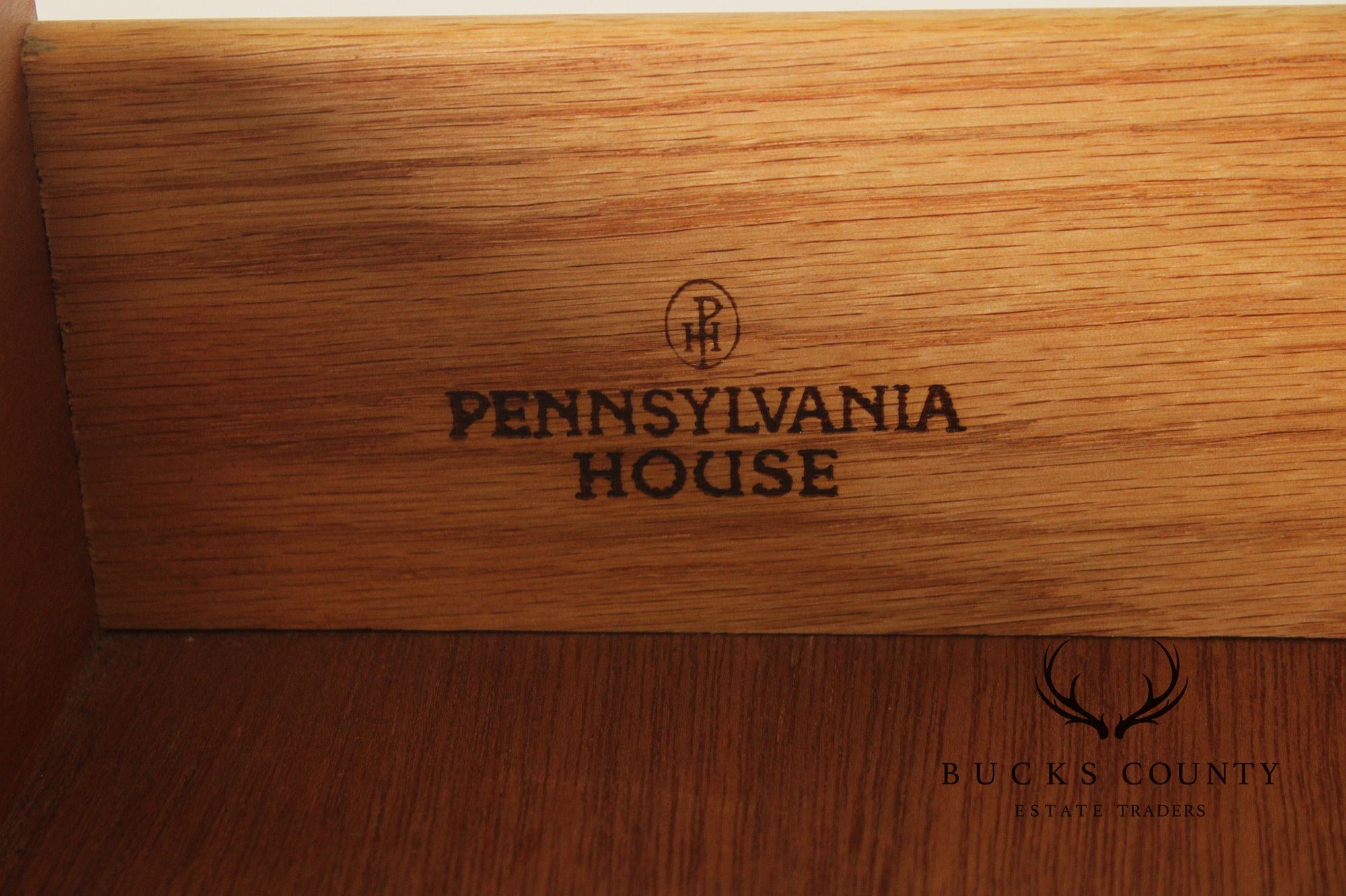 Pennsylvania House Chippendale Style Cherry Long Dresser with Mirror