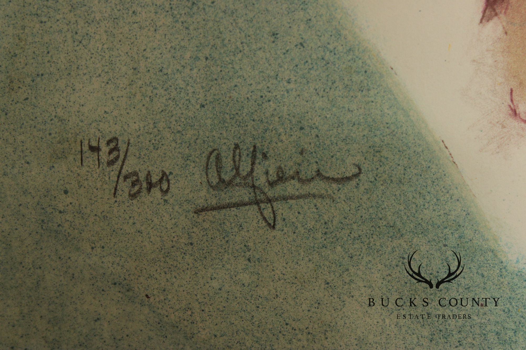 Philippe Alfieri Numbered Print, Clown with Parasol