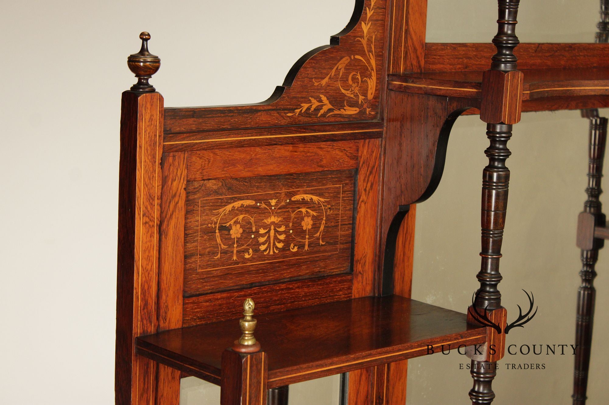 Antique Edwardian Inlaid Rosewood Sideboard