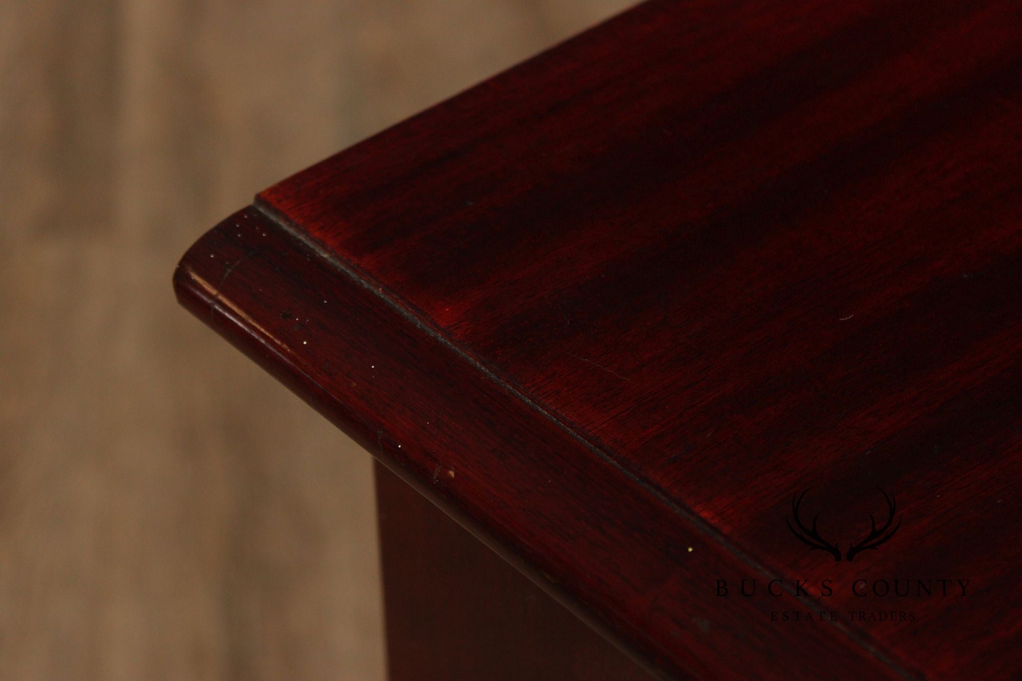 1940's Vintage Georgian Style Carved Mahogany Sideboard Buffet