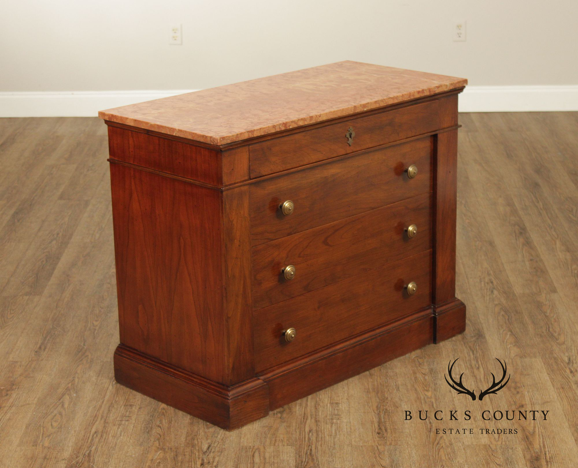 Italian Marble Top Chest of Drawers