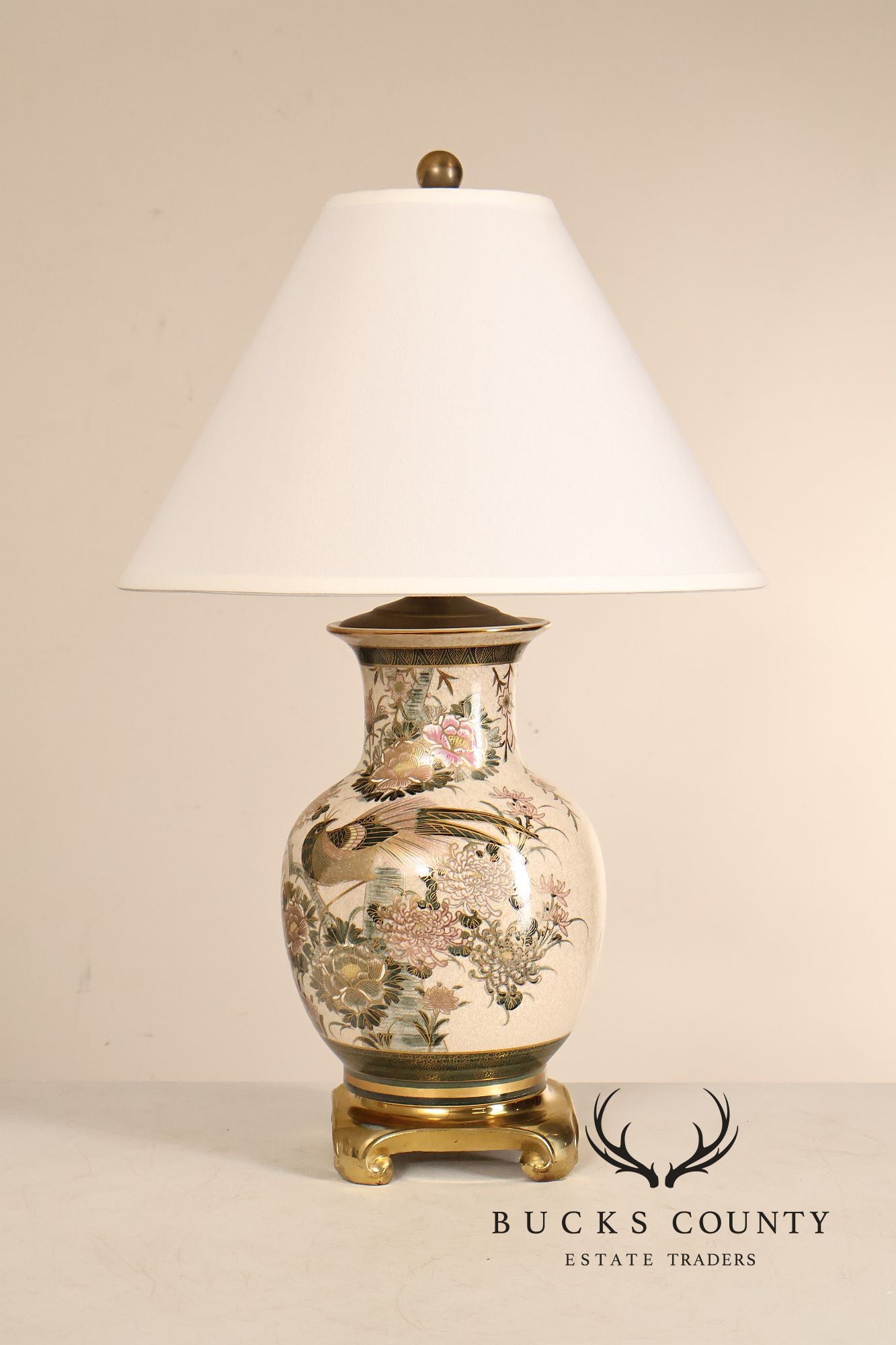 Japanese Style Porcelain Table Lamp
