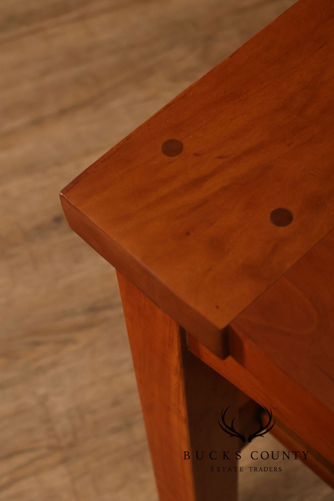 Stickley Mission Collection Pair Of Cherry Tile Top End Tables