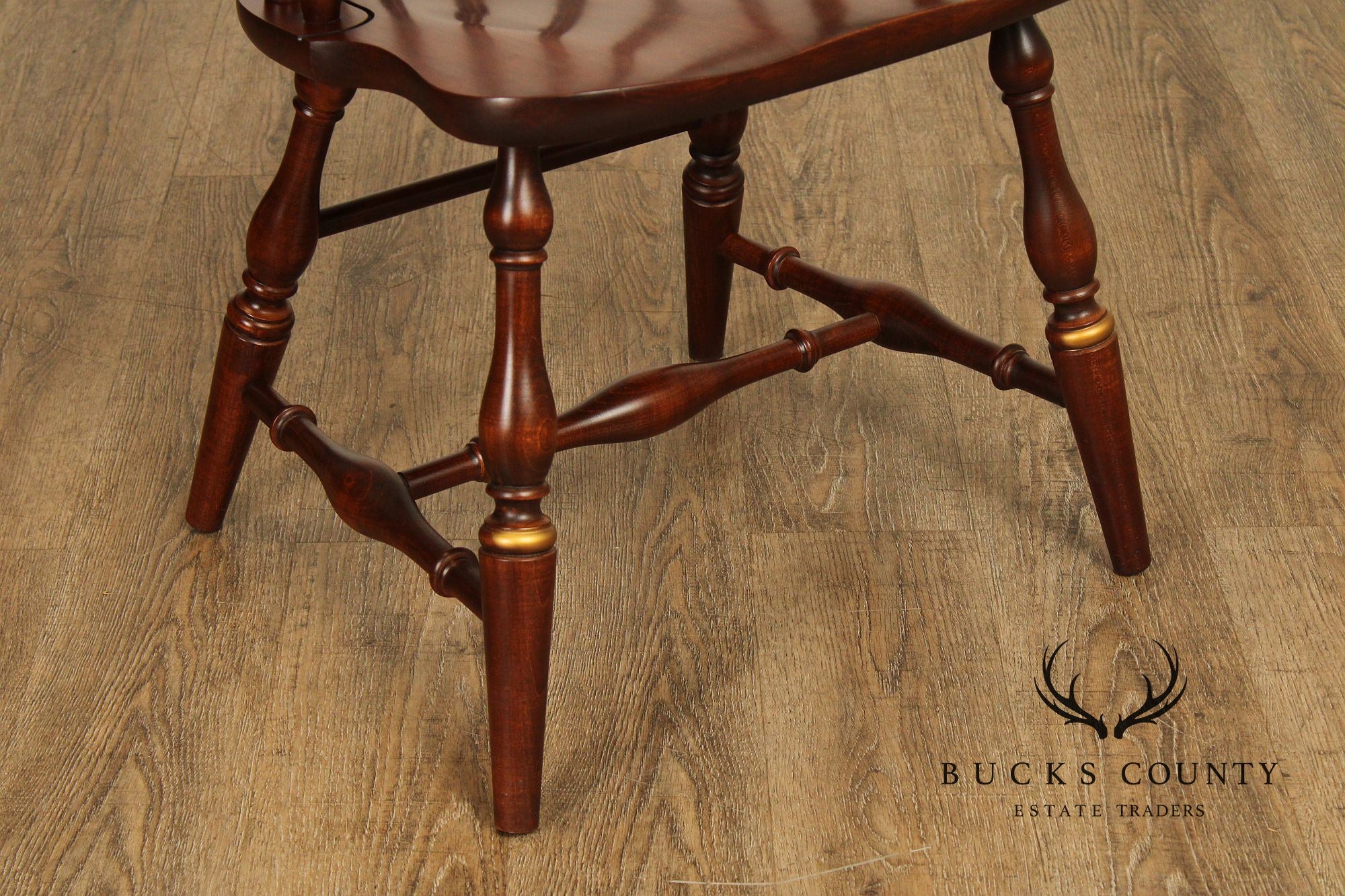 Hitchcock Stencil-Decorated Cherry Windsor Armchair