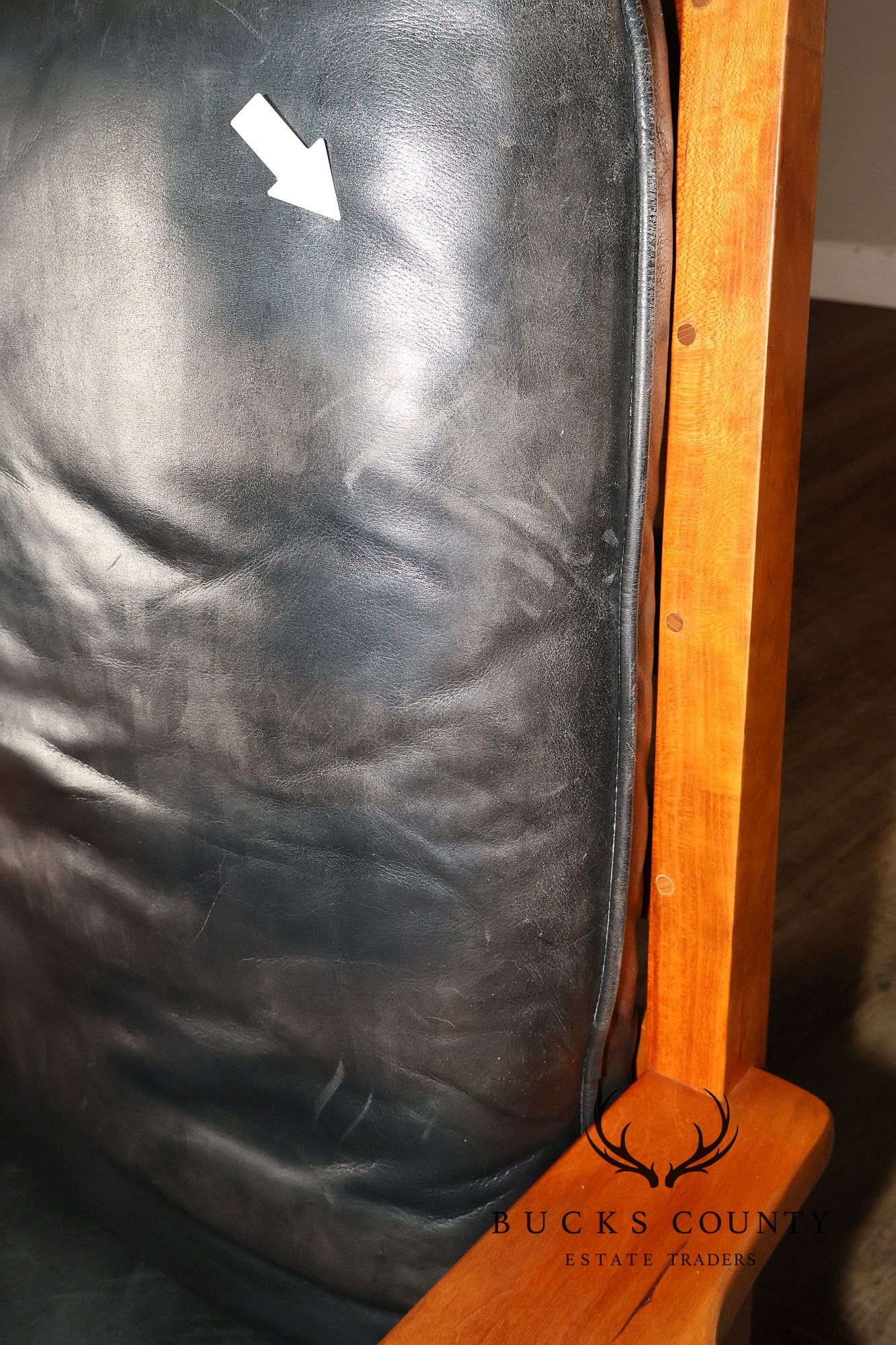 Stickley Mission Collection Cherry and Leather Rocker