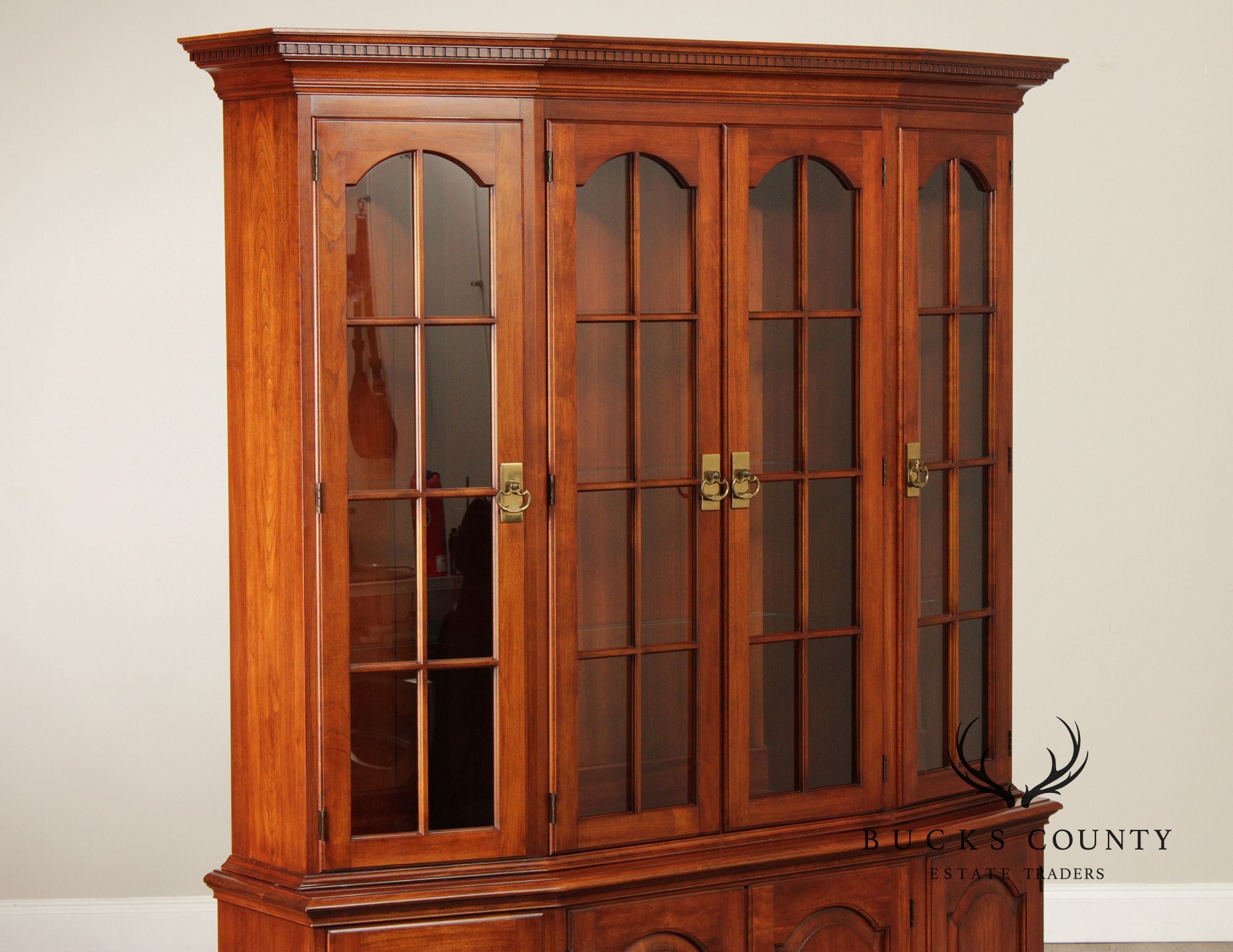 Pennsylvania House Cherry Breakfront China Cabinet