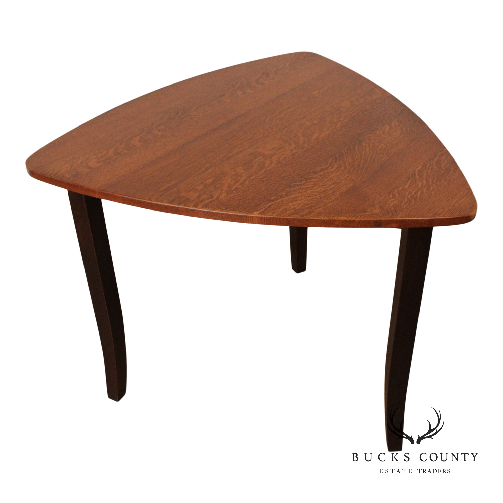 Custom Quality Modern Guitar Pick Oak Counter Height Dining Table