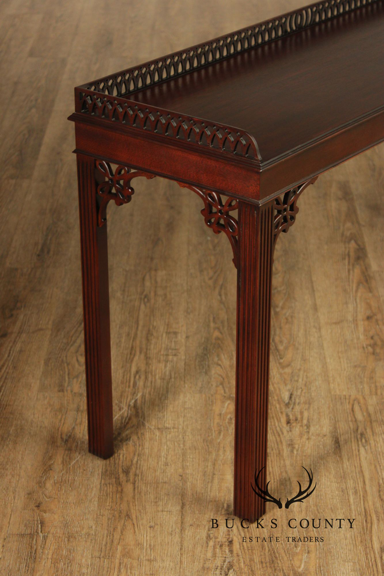 Wellington Hall Chinese Chippendale Style Mahogany Console table