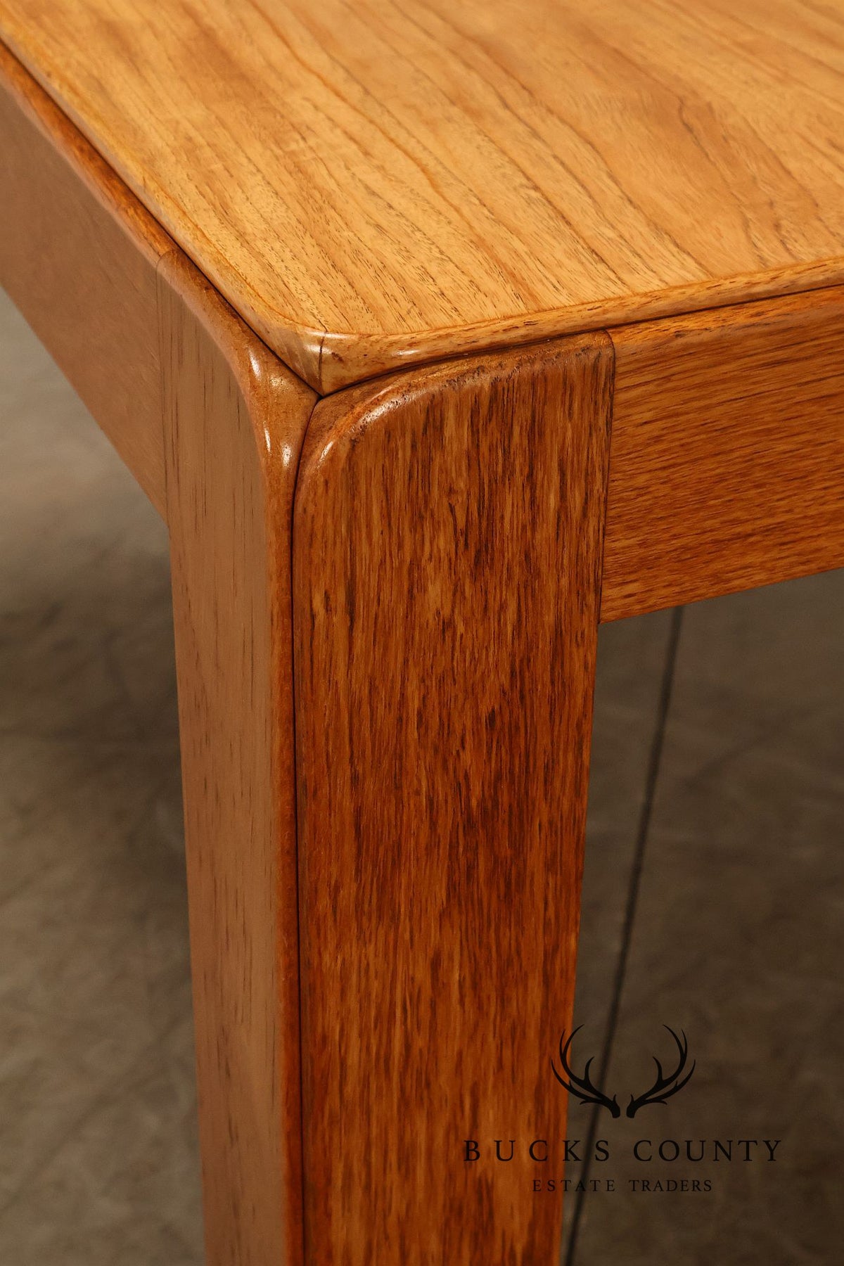 N. Eilersen A/S Danish Modern Teak Extension Dining Table With Two Leaves