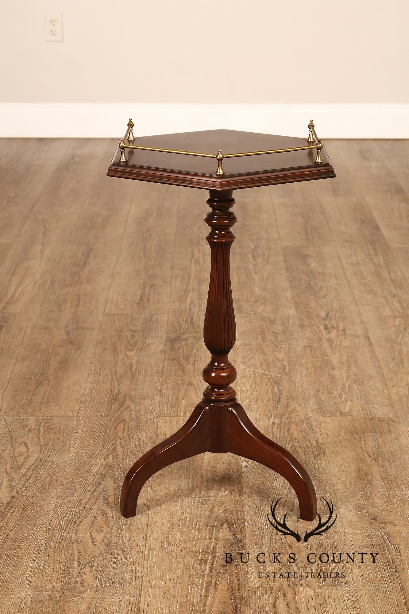 Ethan Allen Georgian Court Cherry Hexagon Side Table