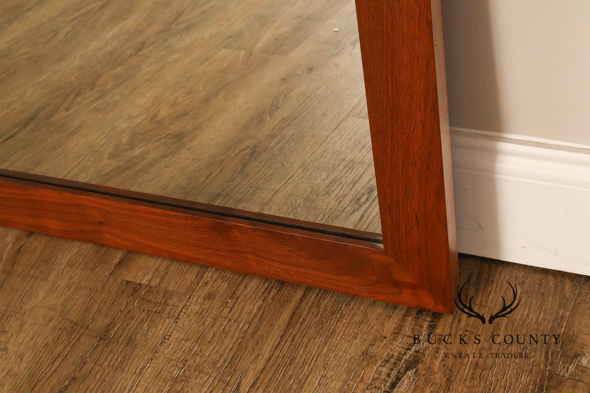 E.A. Clore Custom Walnut Hanging Wall Mirror