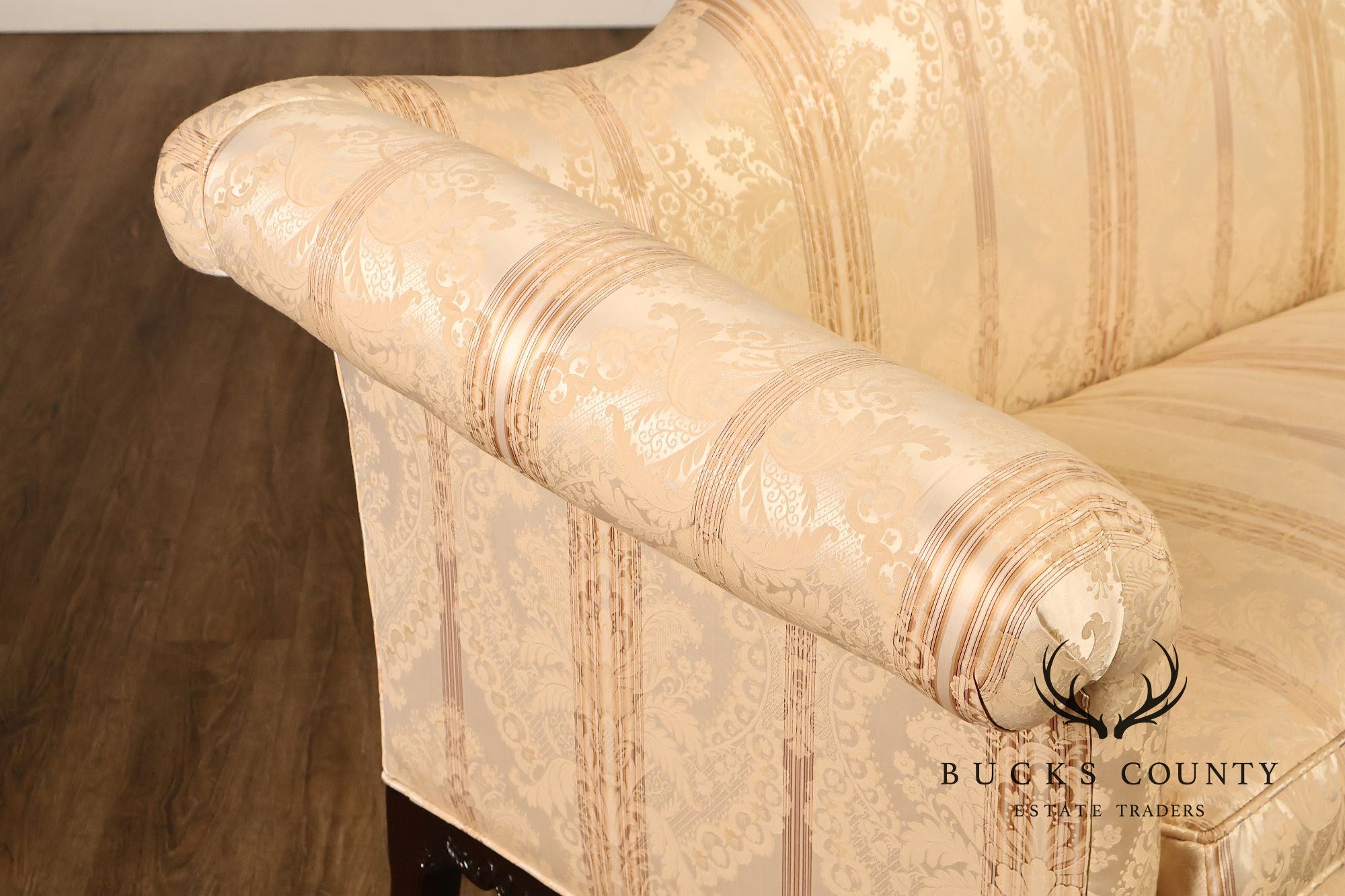 Century Furniture Chippendale Style Pair of Mahogany Sofas