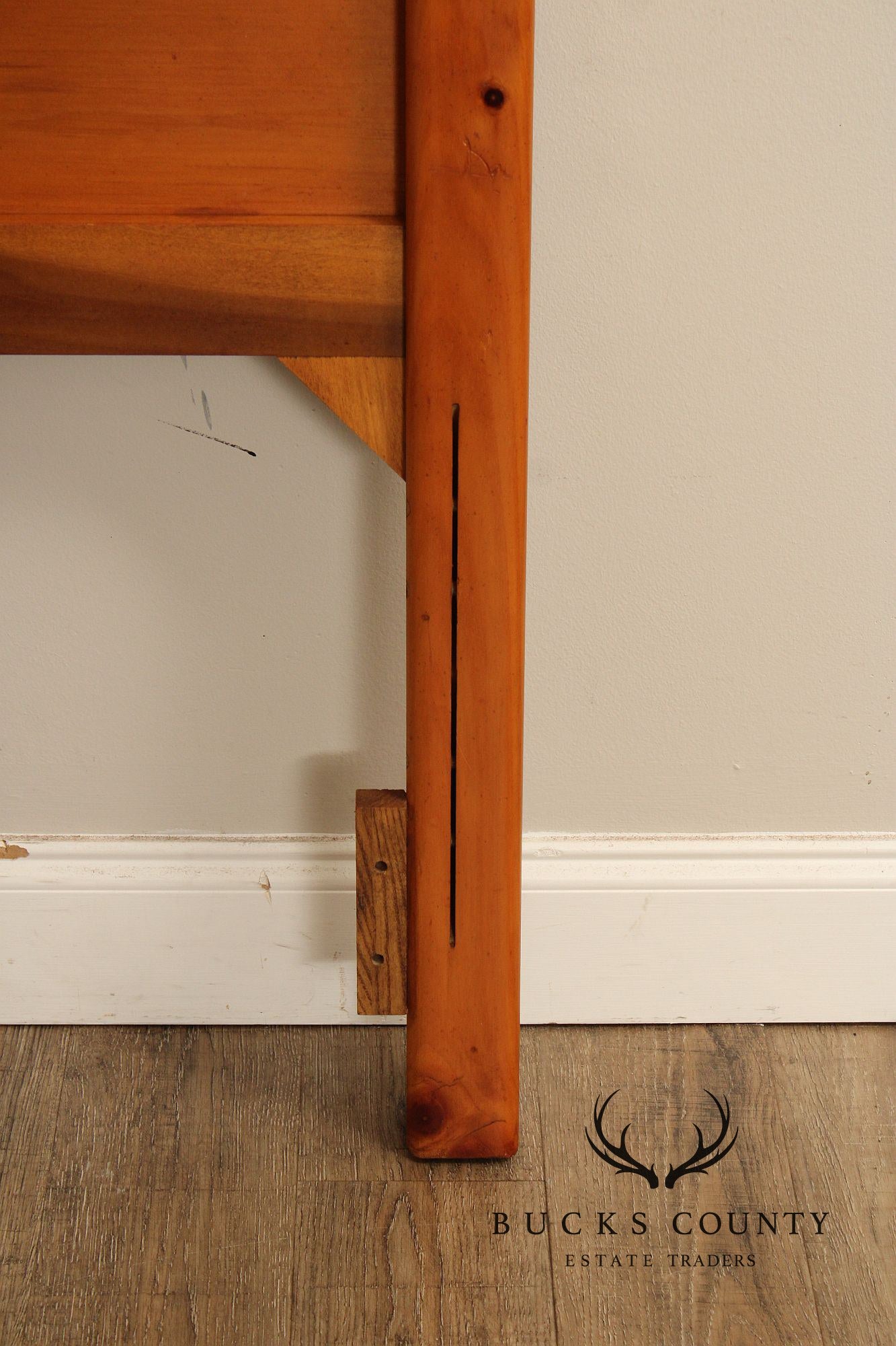 Stanley Furniture Country Pine and Wicker Twin Headboard