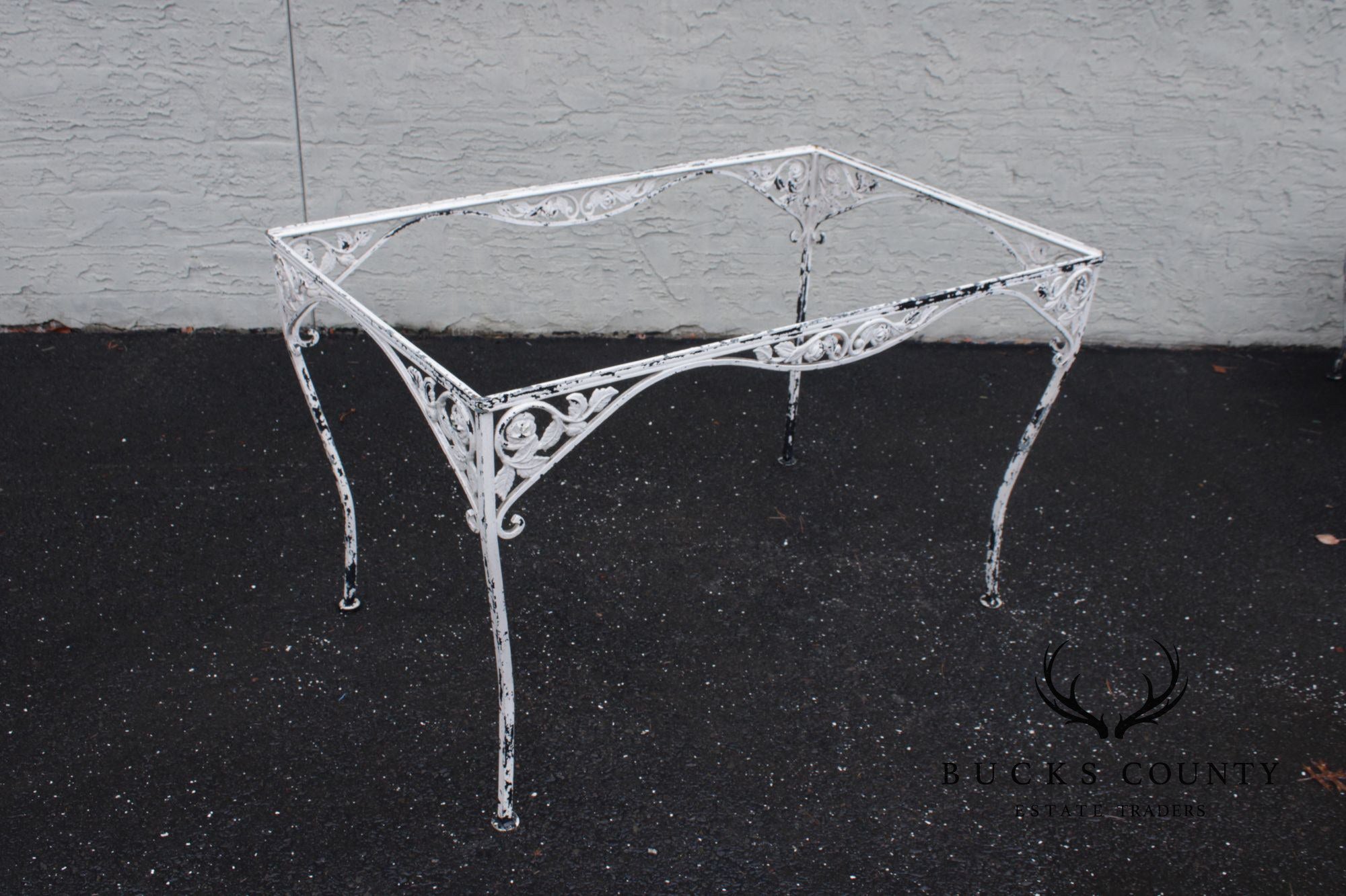 Vintage Five-Piece Wrought Iron Patio Dining Set