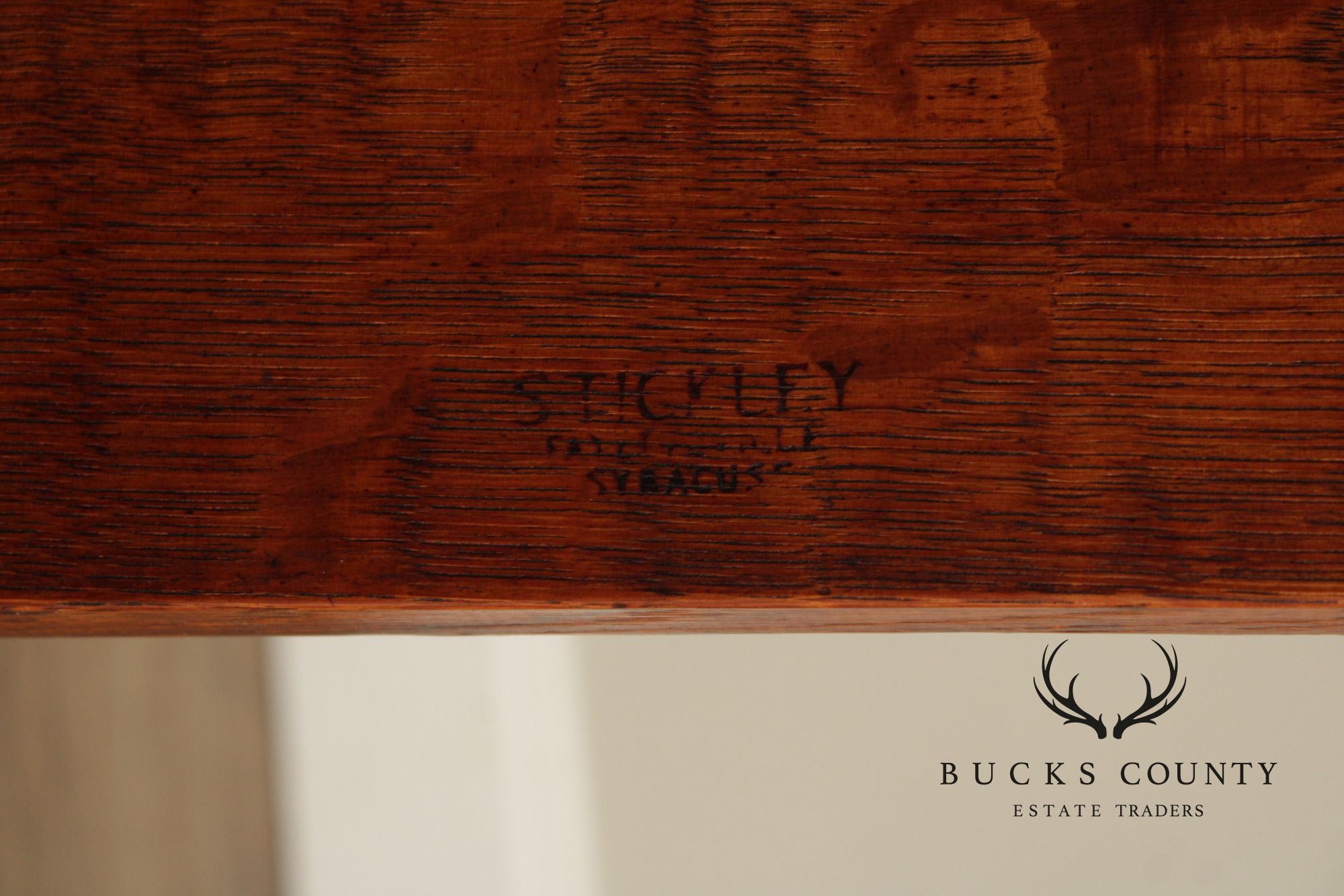 Antique L. & J.G. Stickley Mission Oak Morris Rocker