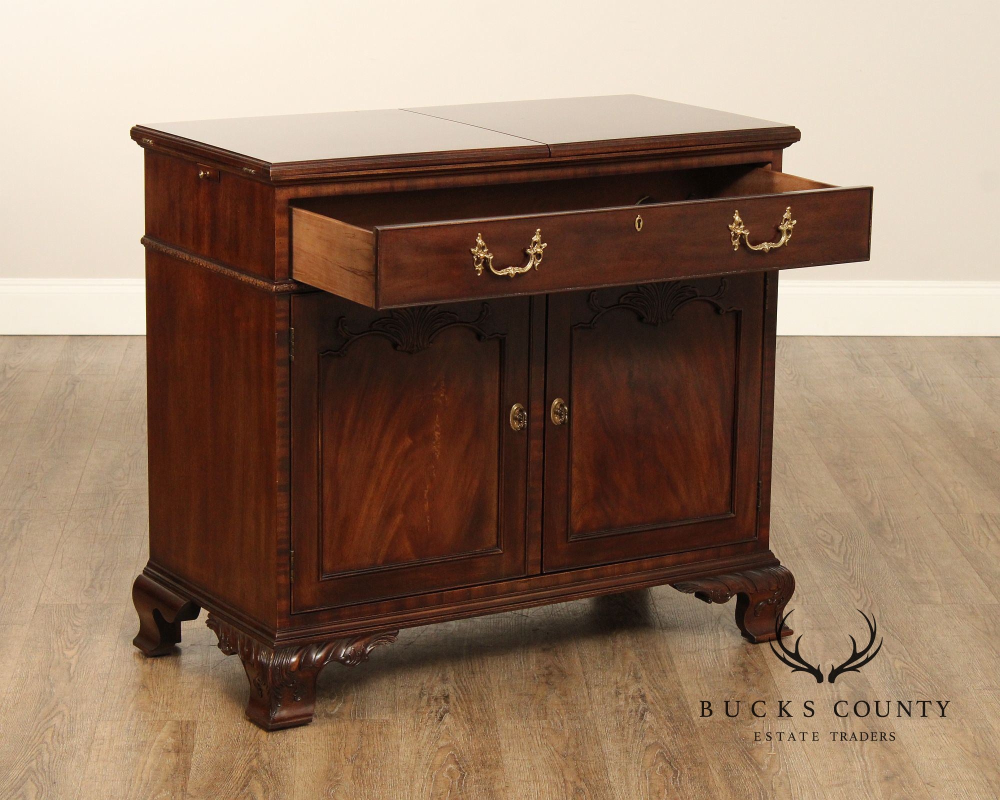 Henredon 'Rittenhouse Square' Mahogany Flip-Top Server