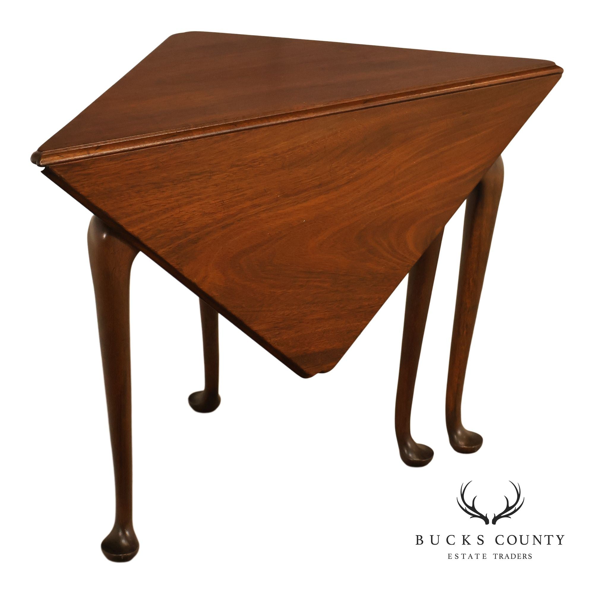Kittinger Colonial Williamsburg Mahogany Drop-Leaf Napkin Table