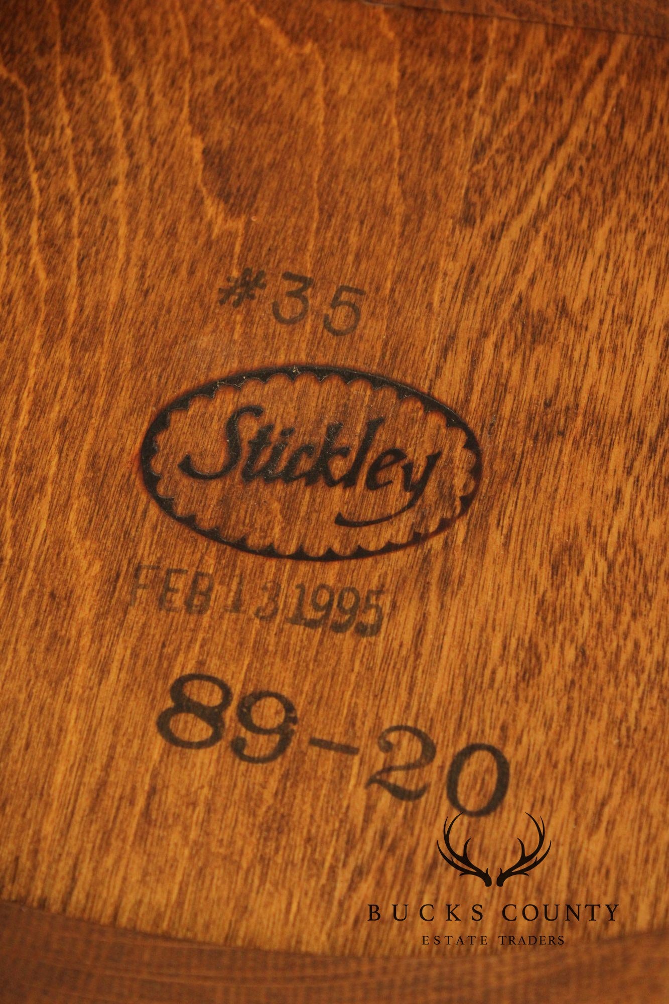 Stickley Mission Collection Oak Waste Basket