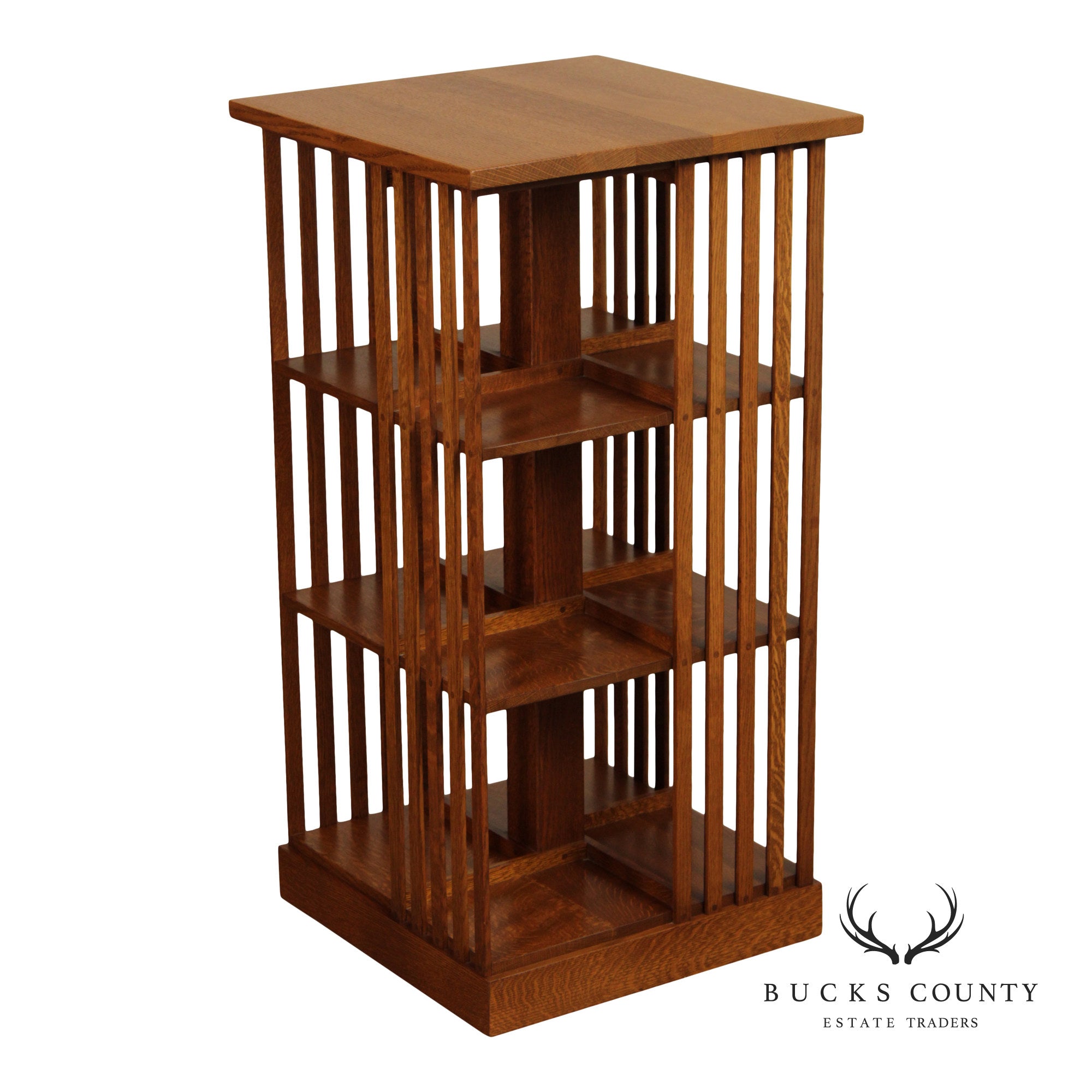 Stickley Mission Collection Oak Revolving Bookcase