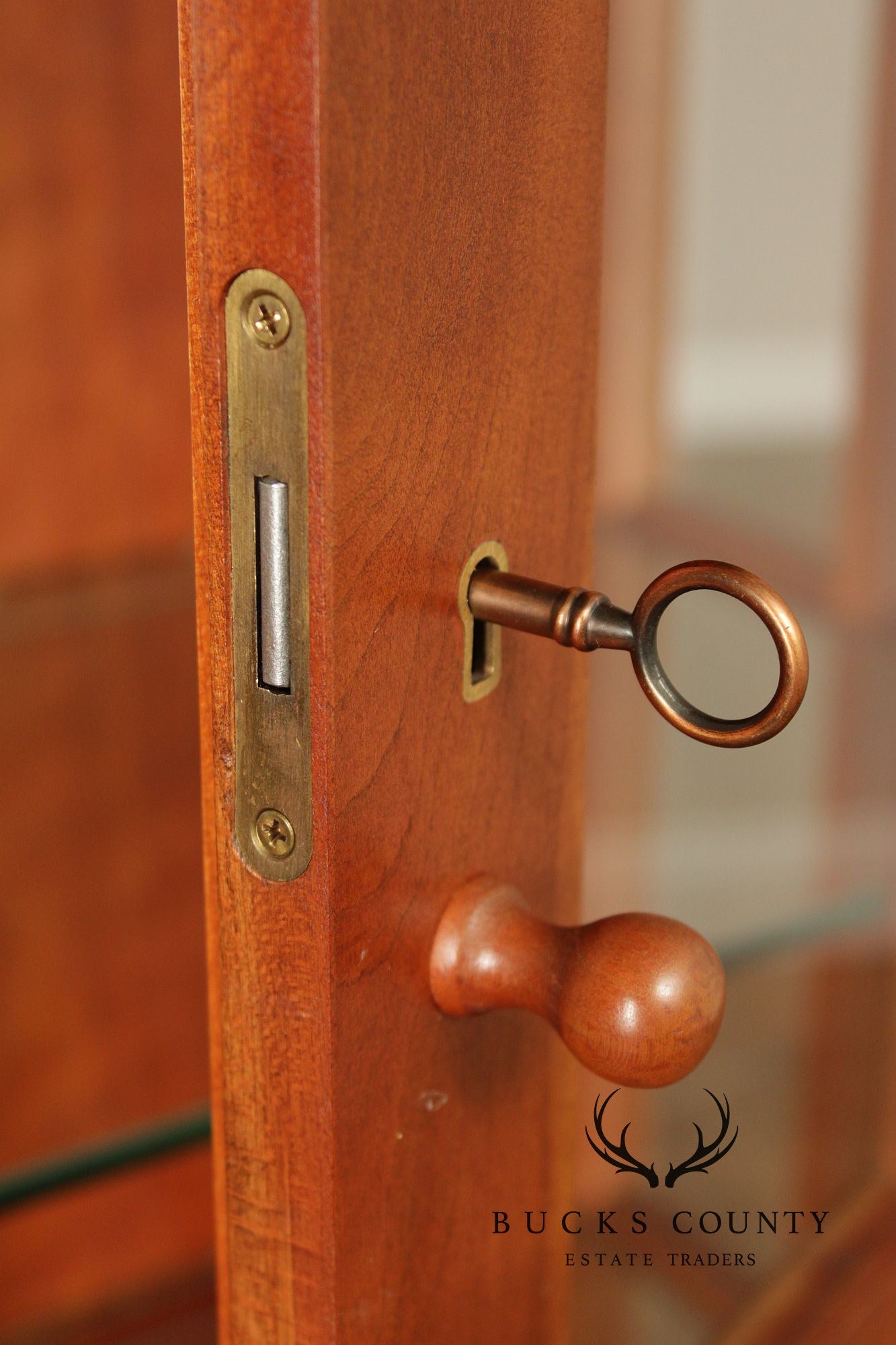 Stickley Mission Collection Cherry Lighted Display Cabinet