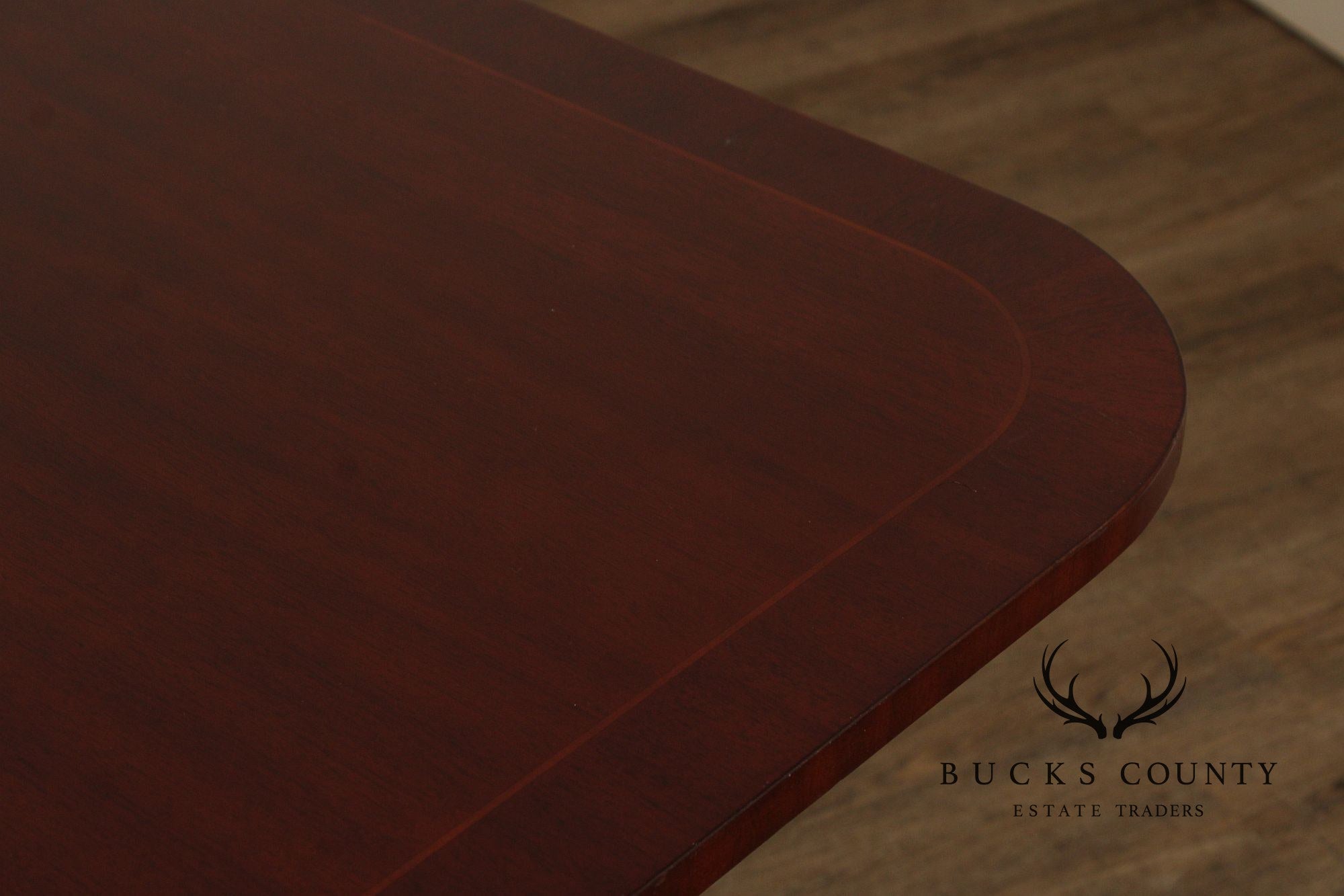 Kindel National Trust Double Pedestal Mahogany Expandable Dining Table