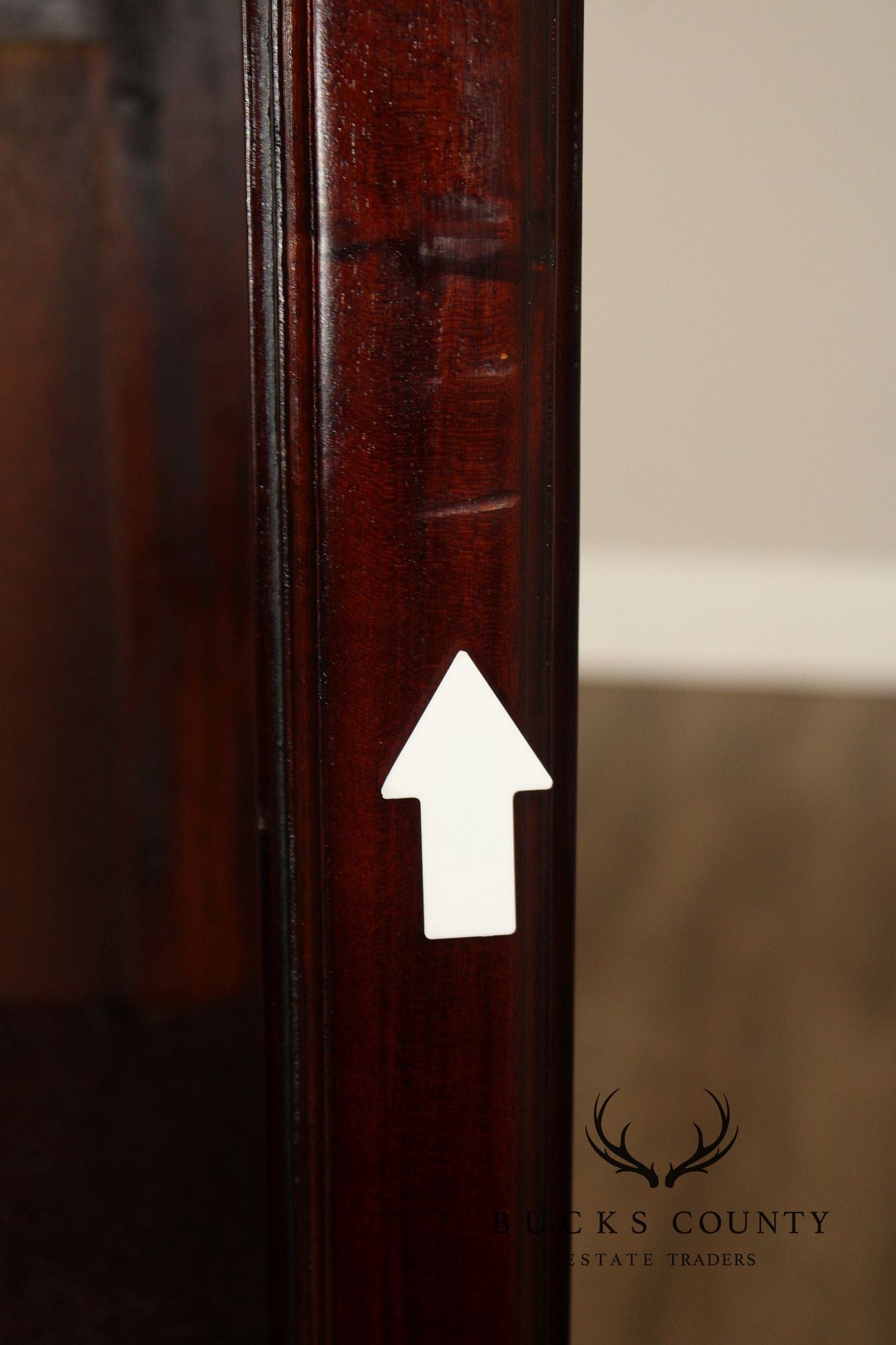 Mahogany Pair Of Tall Open Bookcases With Drawers