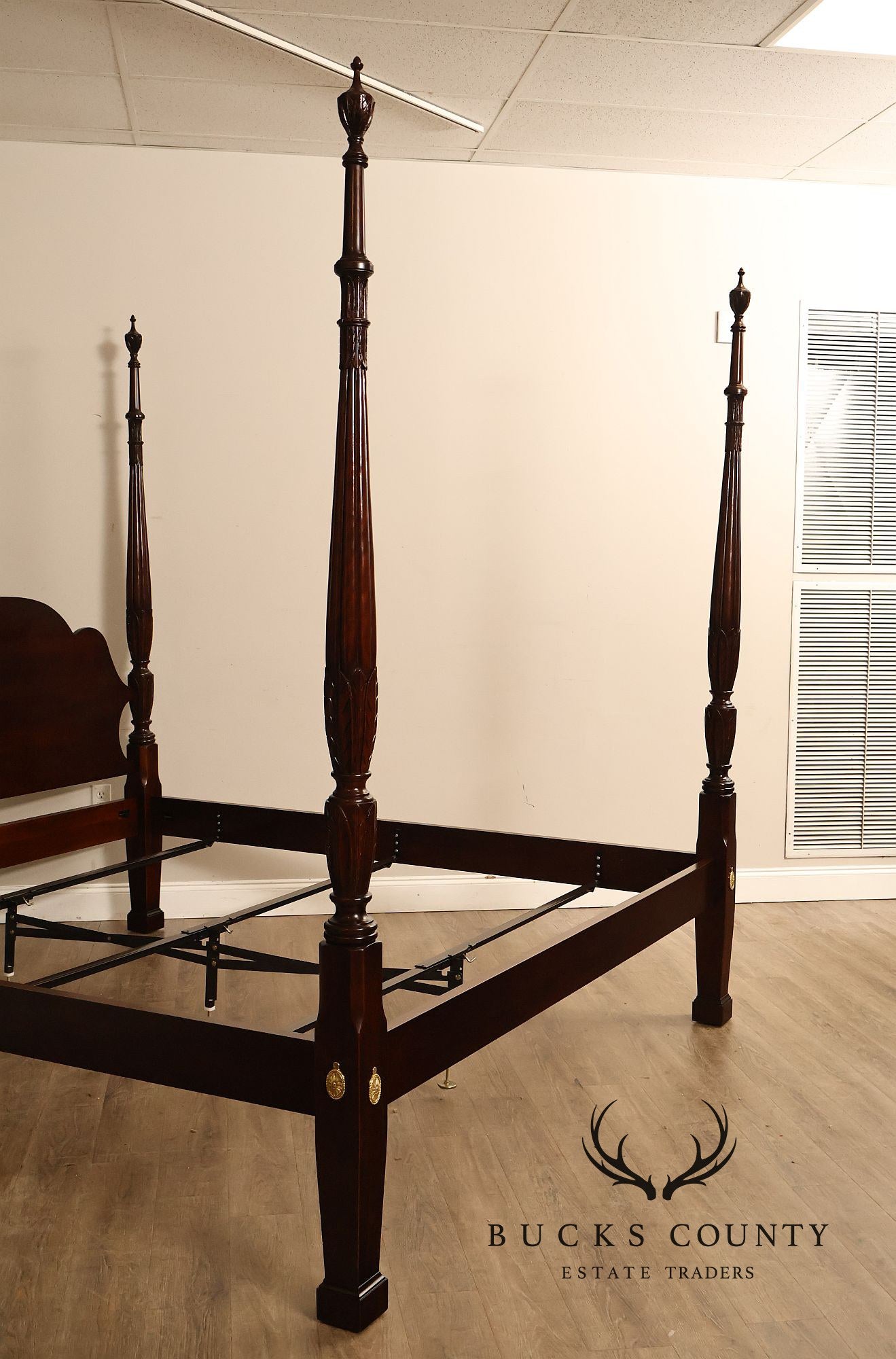Statton King Size Carved Cherry Poster Bed