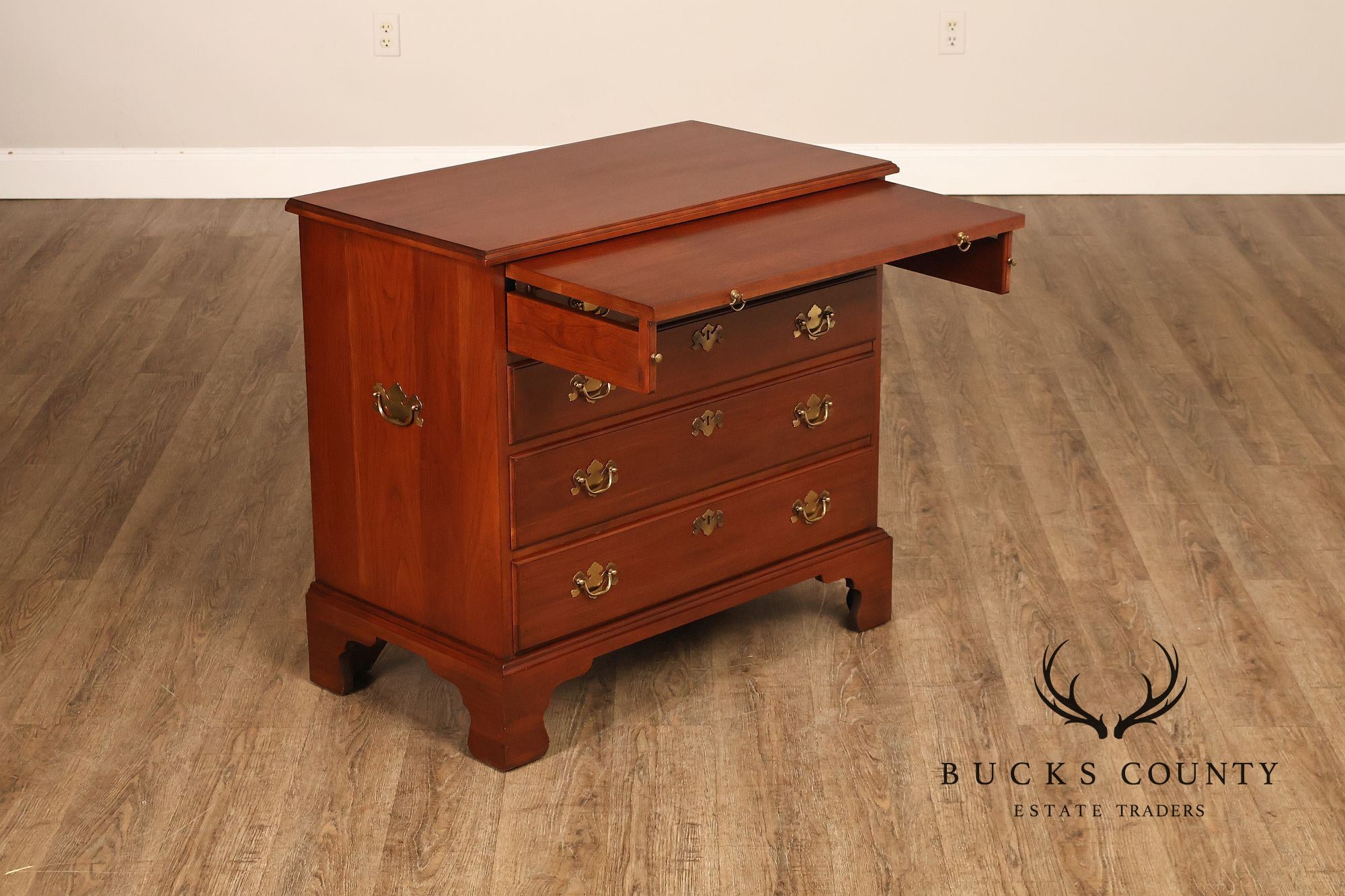 Henkel Harris Chippendale Style Cherry Bachelor's Chest
