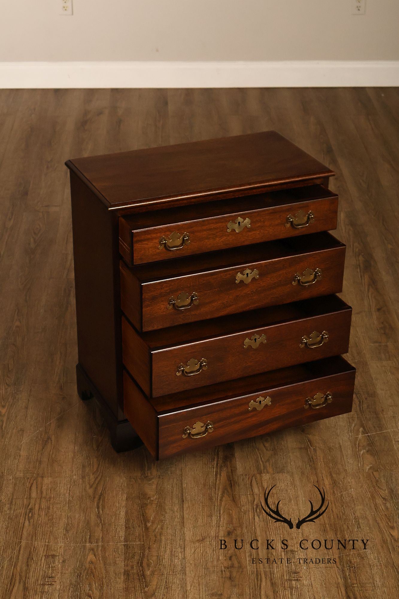 Chippendale Style Mahogany Bedside Chest