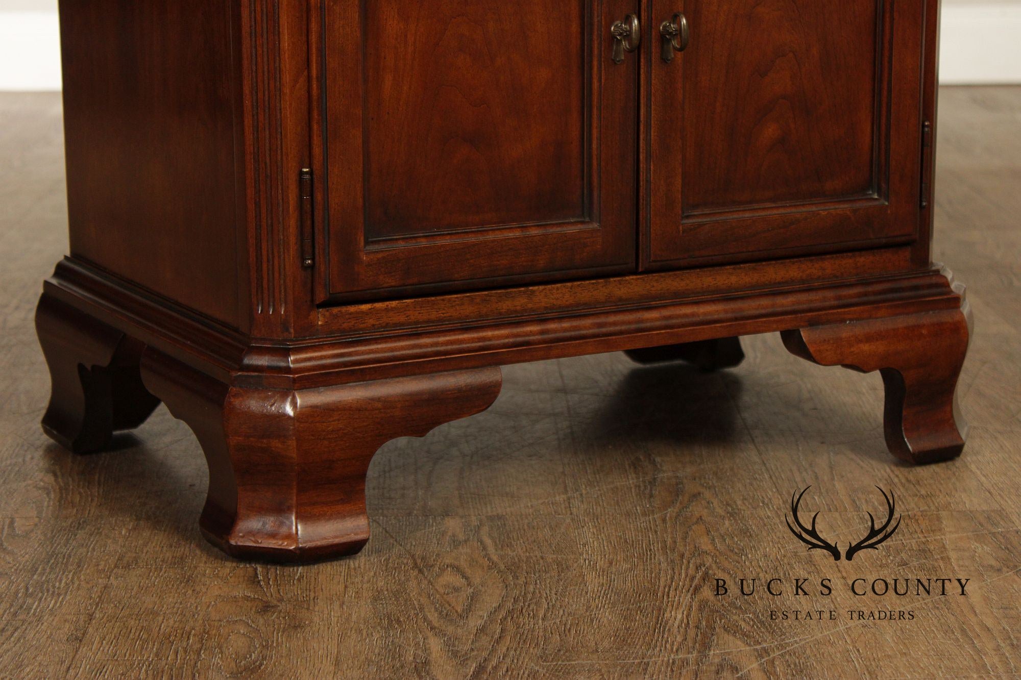 Drexel Cherry Traditional Style Pair Of Nightstands