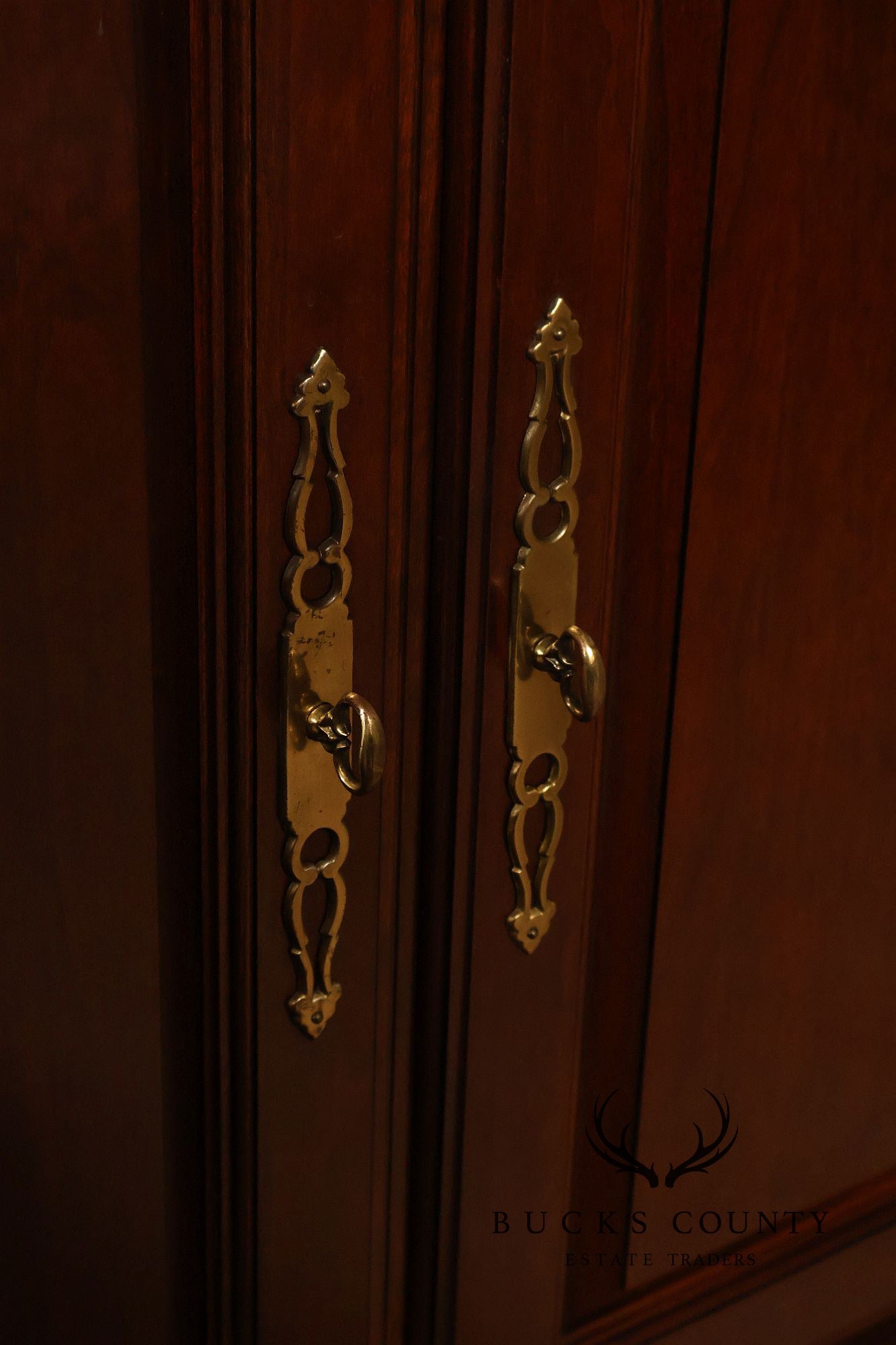 Pennsylvania House Chippendale Style Cherry Long Dresser with Mirror